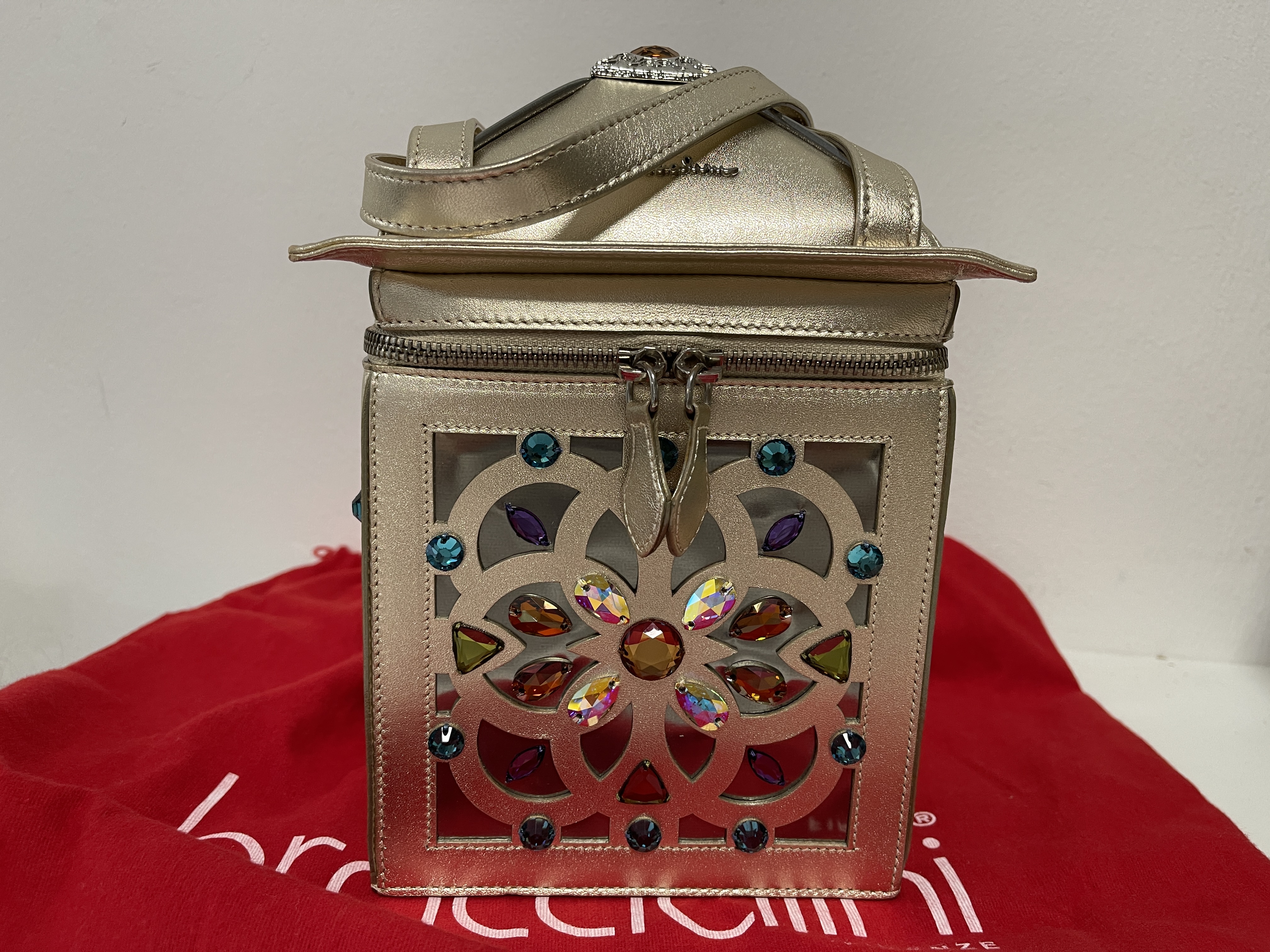 BRACCIALINI Leder Damentasche Handtasche 25 x 17 x 17 cm.  Top Zustand