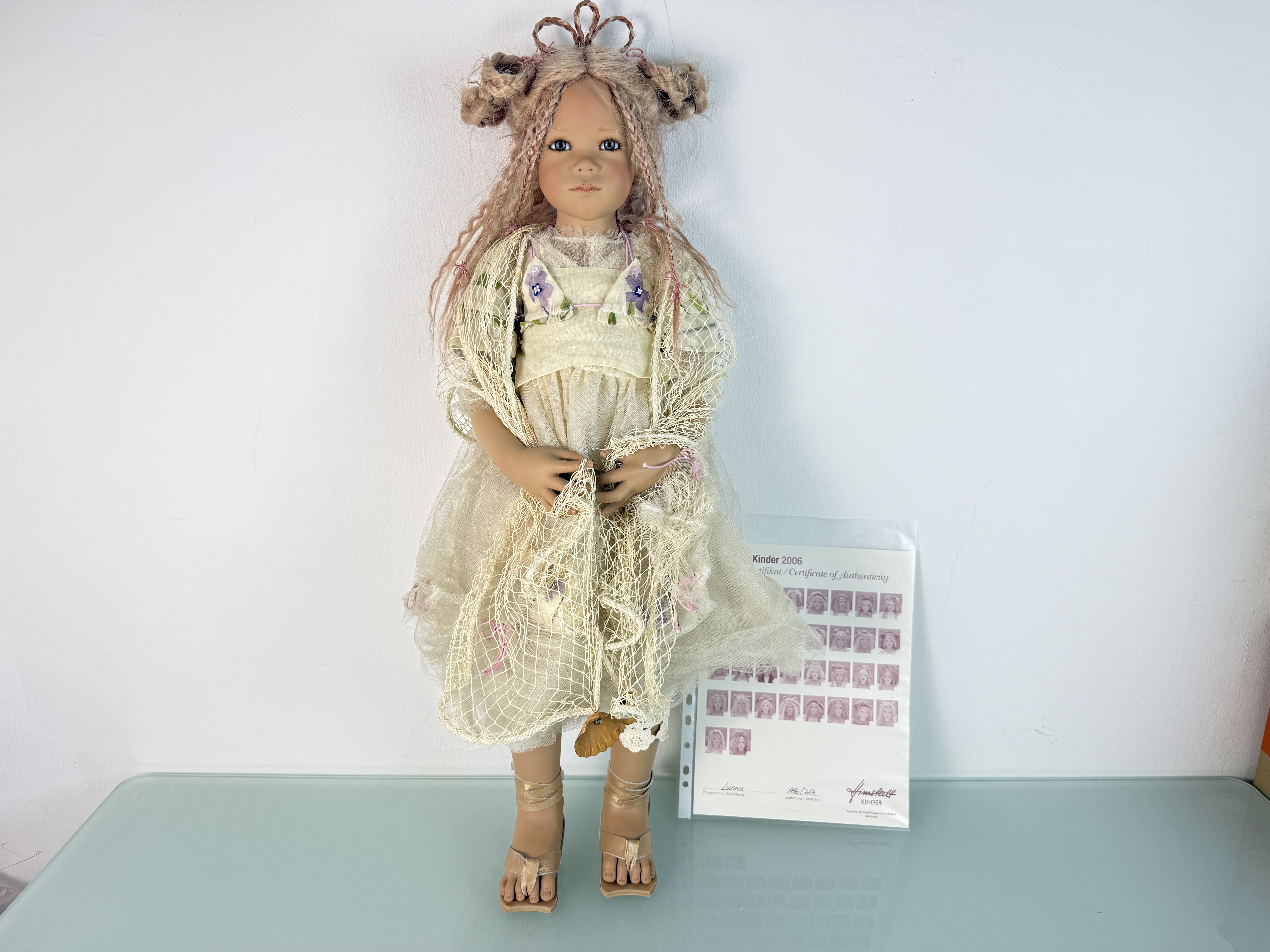 Künstlerpuppe Annette Himstedt Puppe Lunna 72cm Top Zustand