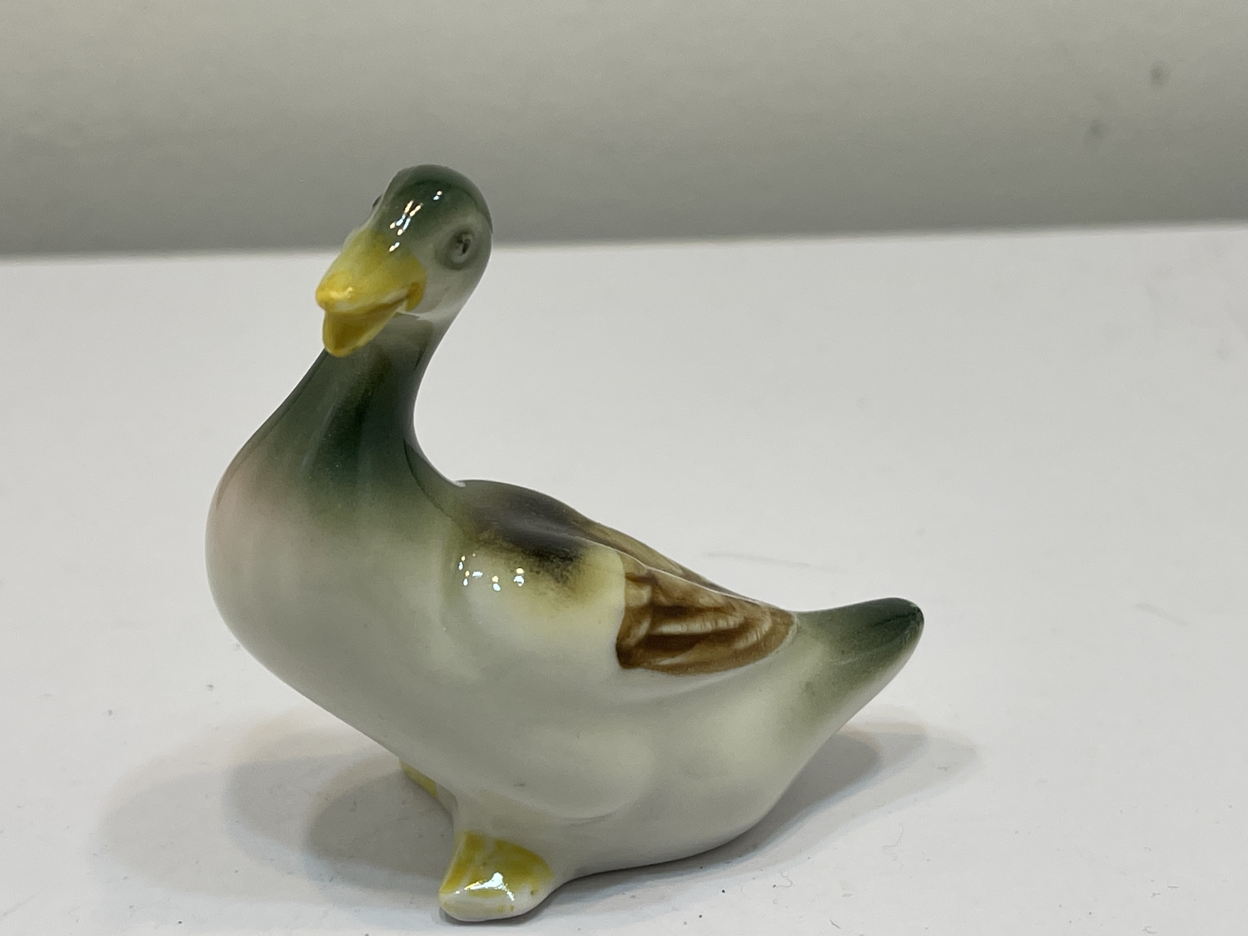 Sammler Porzellan Figur Ente 6 cm - Top Zustand 