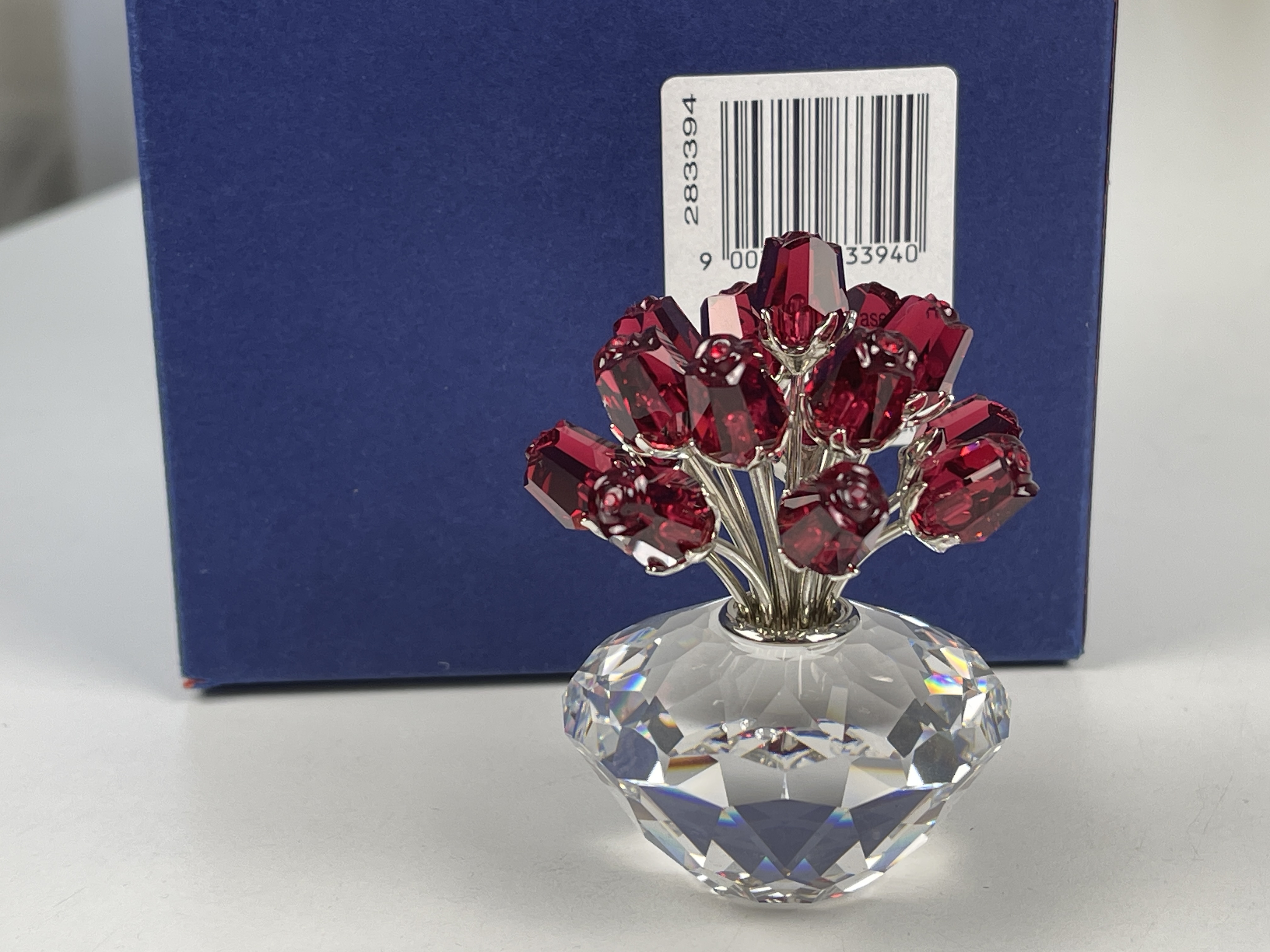 Swarovski Figur 283394 Rote Rosen Vase 7,3 cm Inkl Ovp & Zertifikat. Top Zustand 