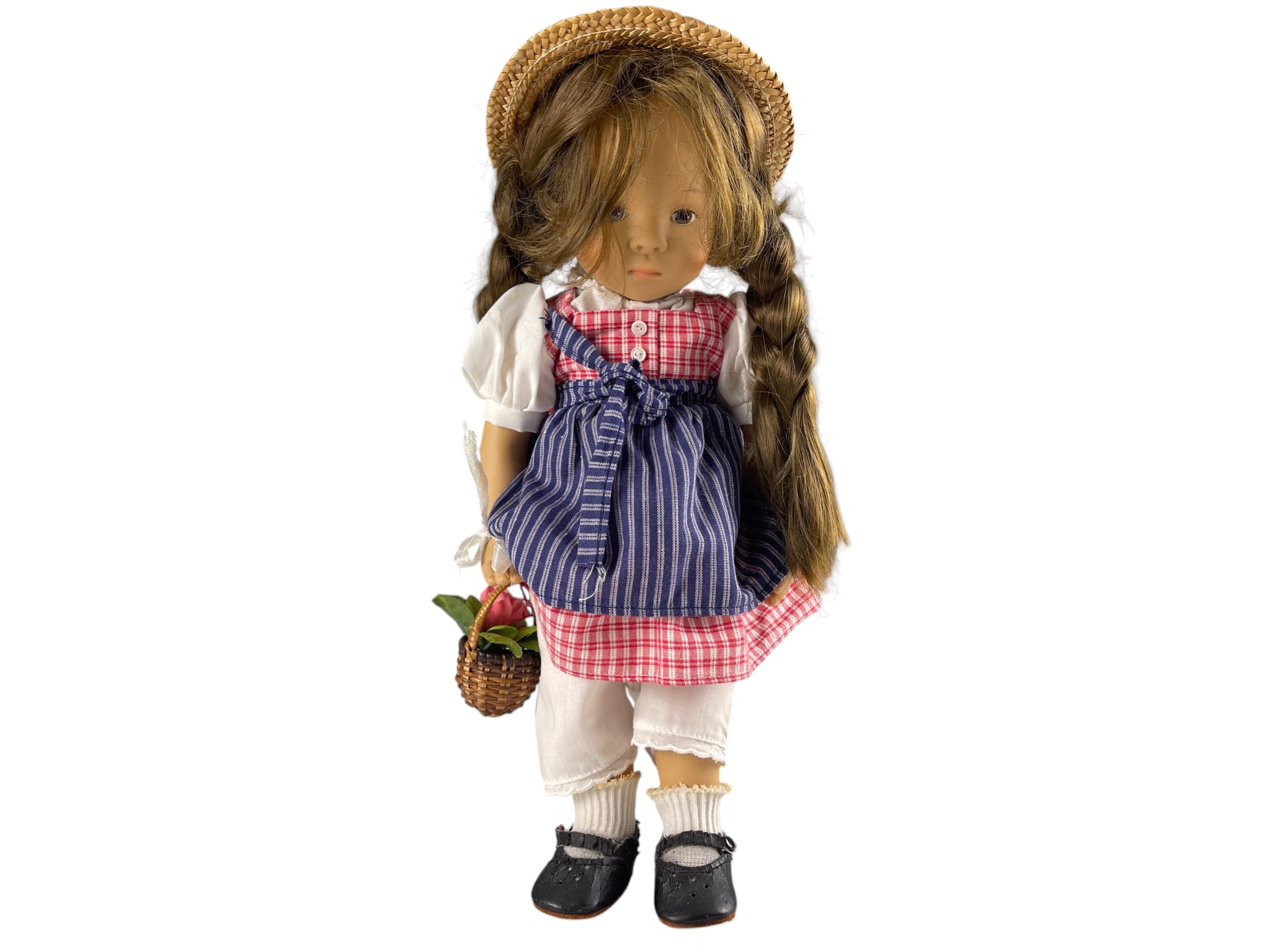 Künstlerpuppe Sylvia Natterer Vinyl Puppe 36 cm. Top Zustand    