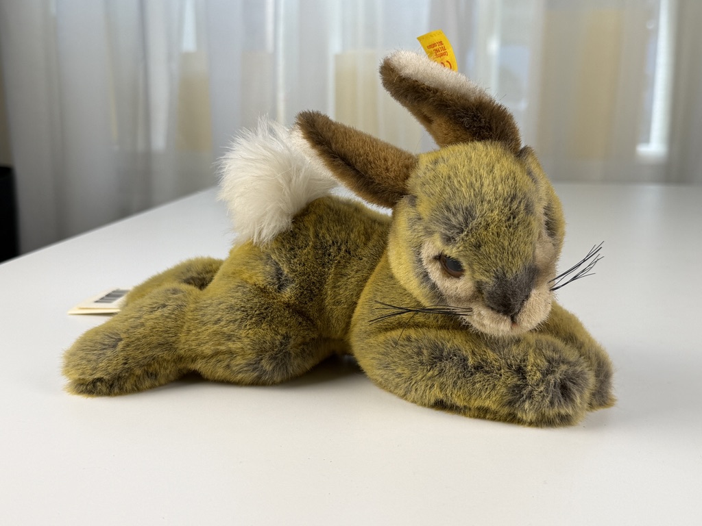 Steiff Tier 080135 Hase 15 x 27 cm. Top Zustand    