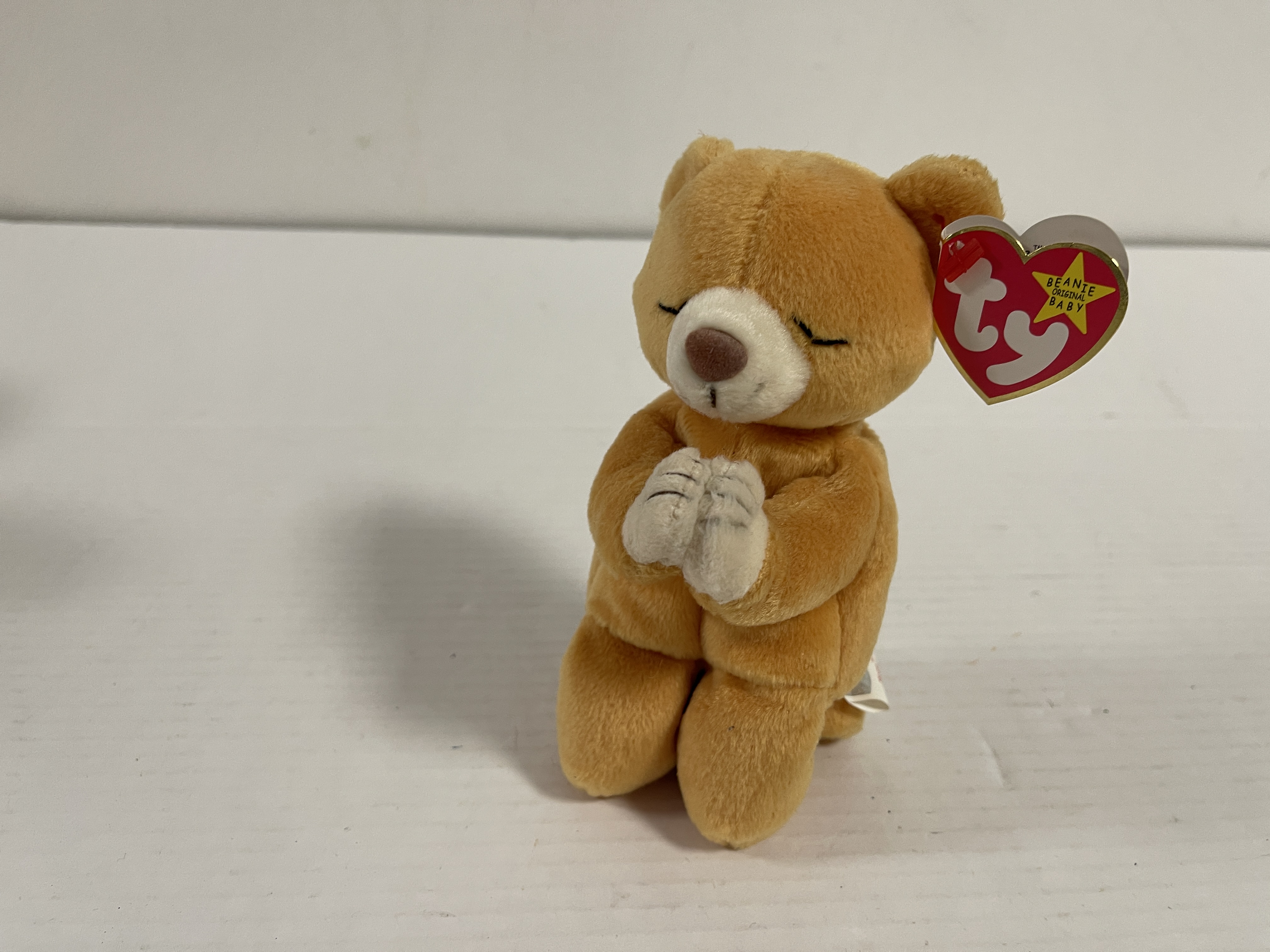 Sammler Stofftier Beanie Babies - Teddybär - 16 cm. Top Zustand 