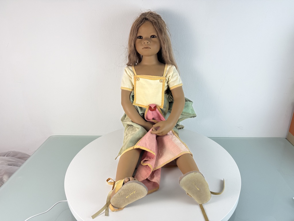 Künstlerpuppe Annette Himstedt Vinyl Puppe 86 cm. Top Zustand 