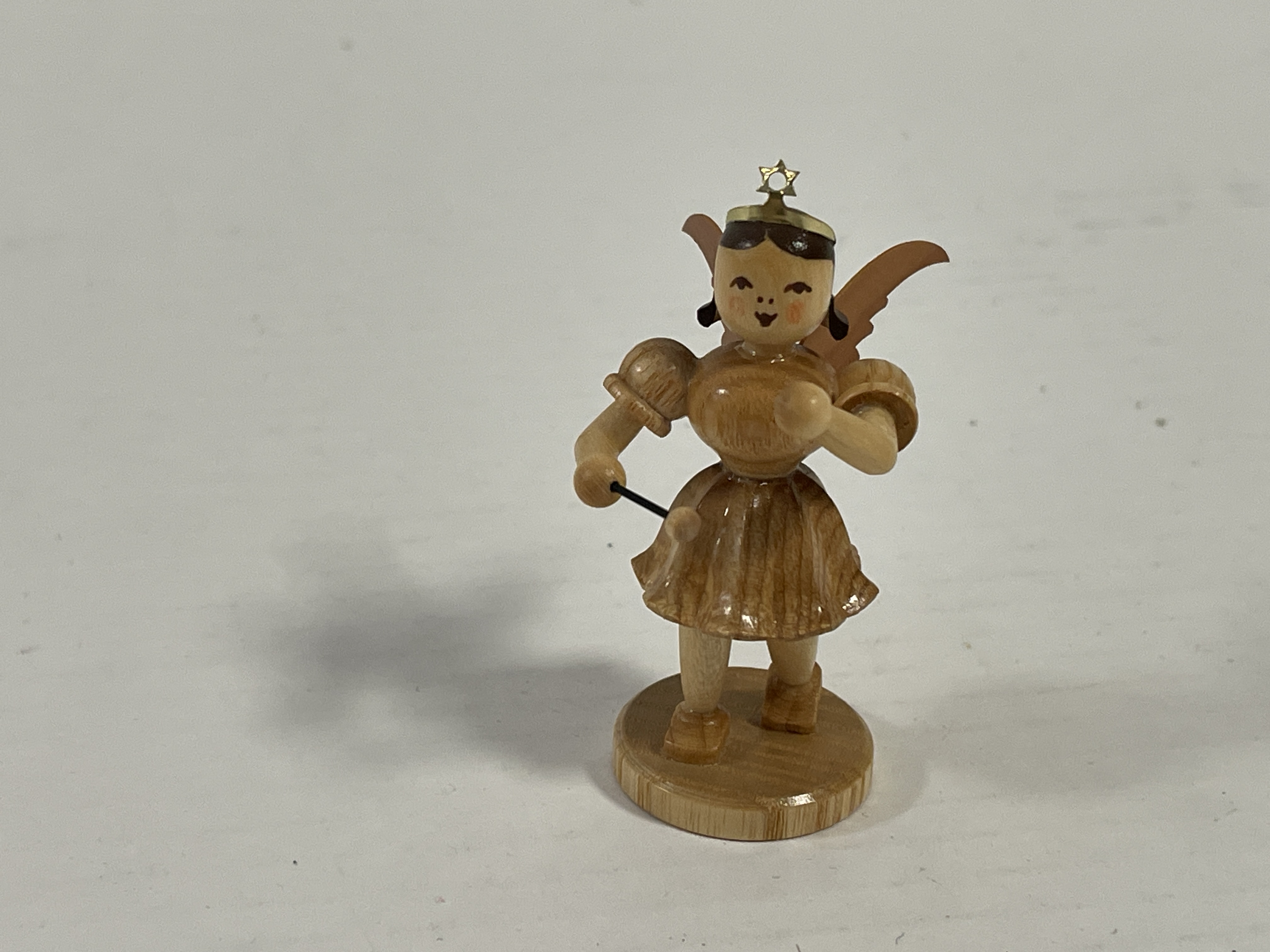 Erzgebirge Blank Figur Engel 6,8 cm.   Top Zustand  