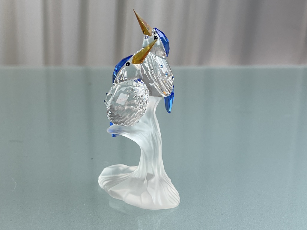 Swarovski Figur Kristall 623323 Eisvögel 10,2 cm. - Top Zustand  