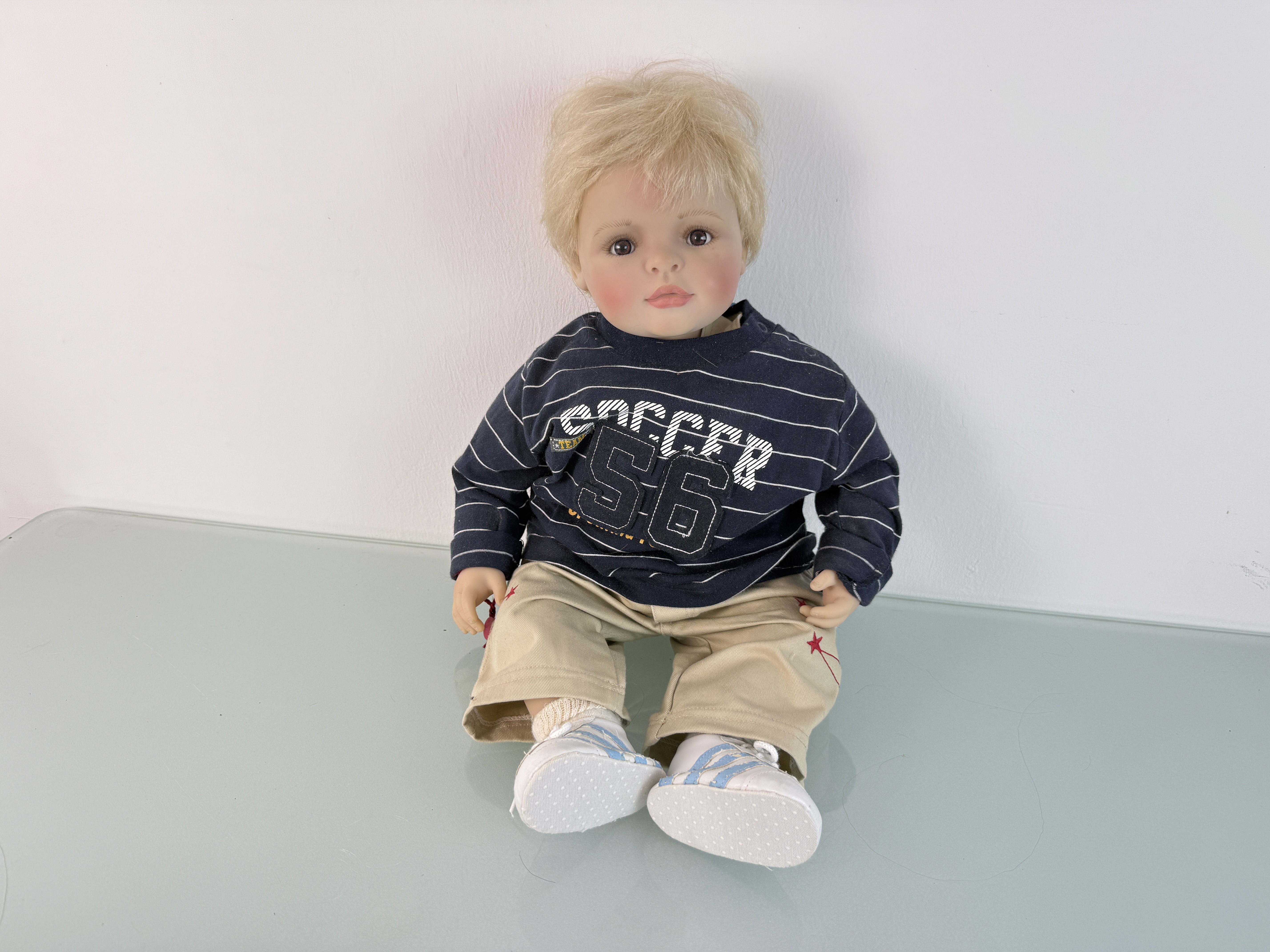 Künstlerpuppe Sammler Vinyl Bettine Klemm Puppe 56 cm. Top Zustand  