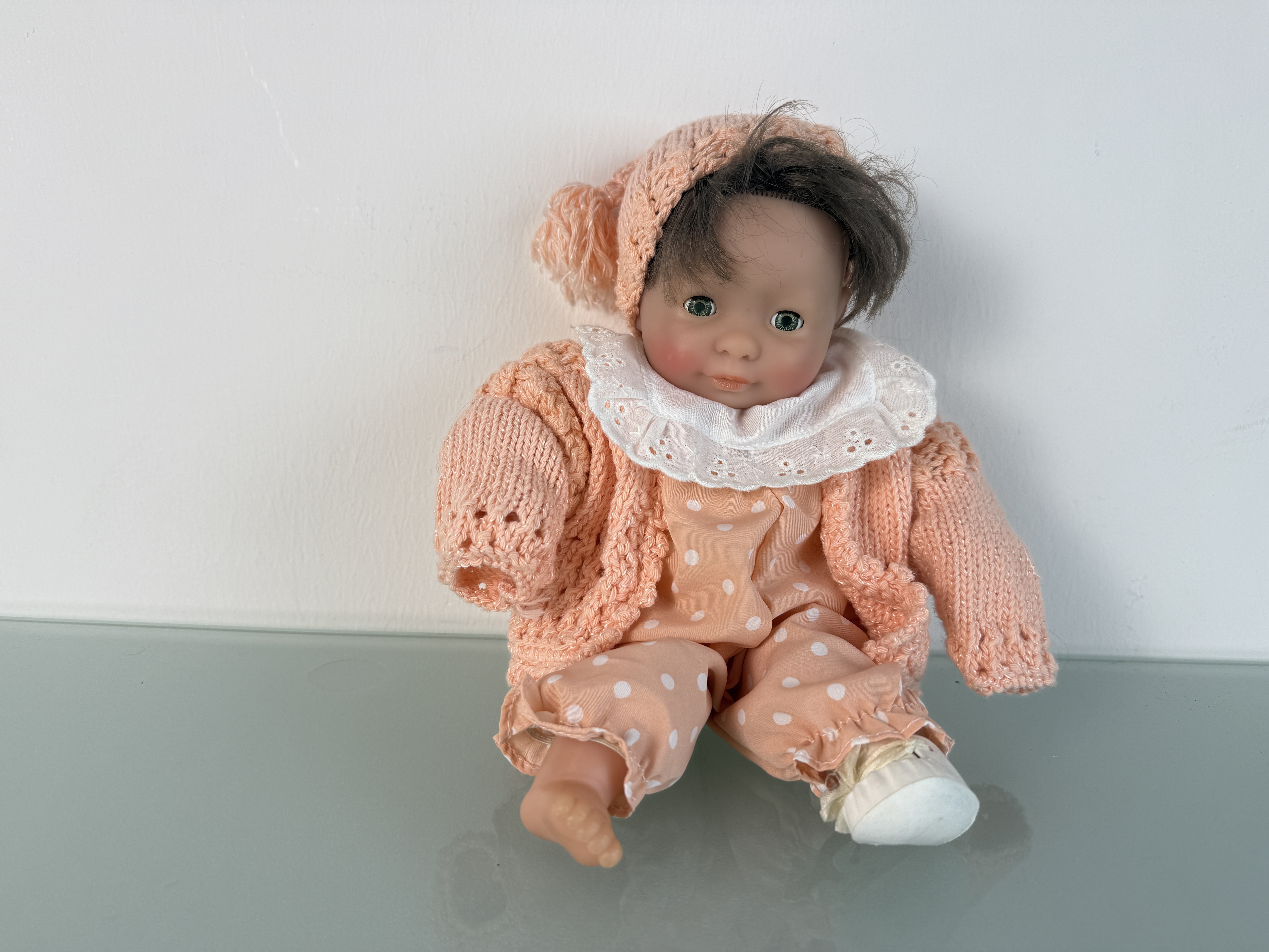 Künstlerpuppe Vinyl Puppe 30 cm Top Zustand  