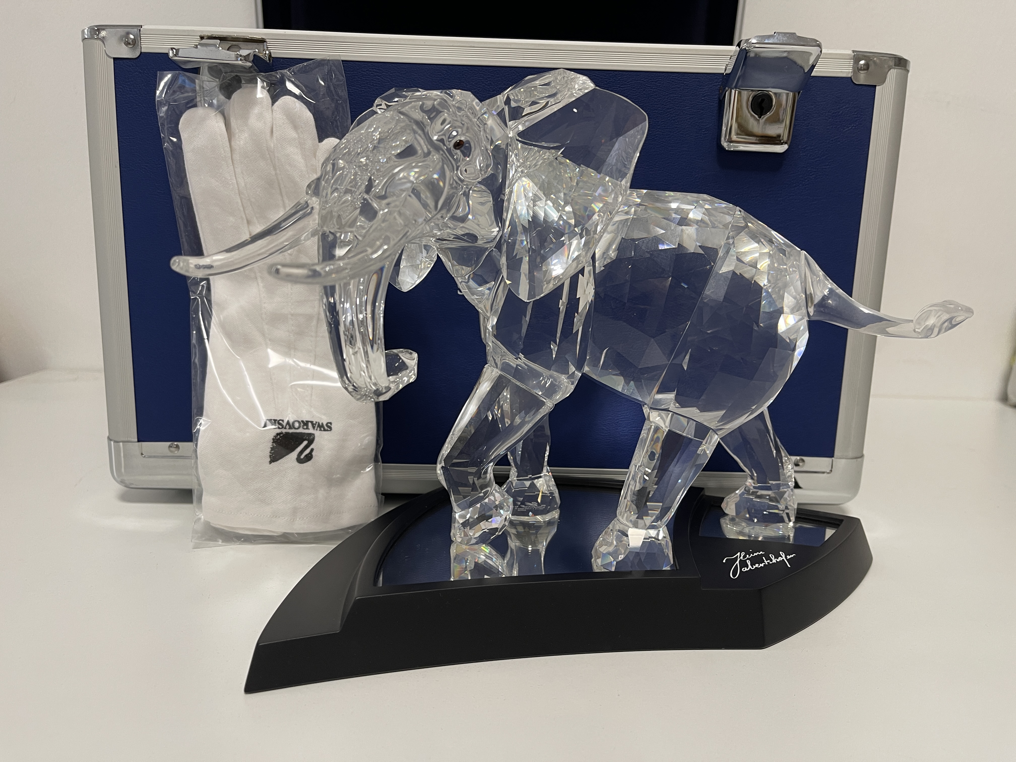 Swarovski Figur 854407  Der Elefant 2006 Ltd. Ausgabe. 27,5 cm. Mit Koffer & Zertifikat.  Top Zustand