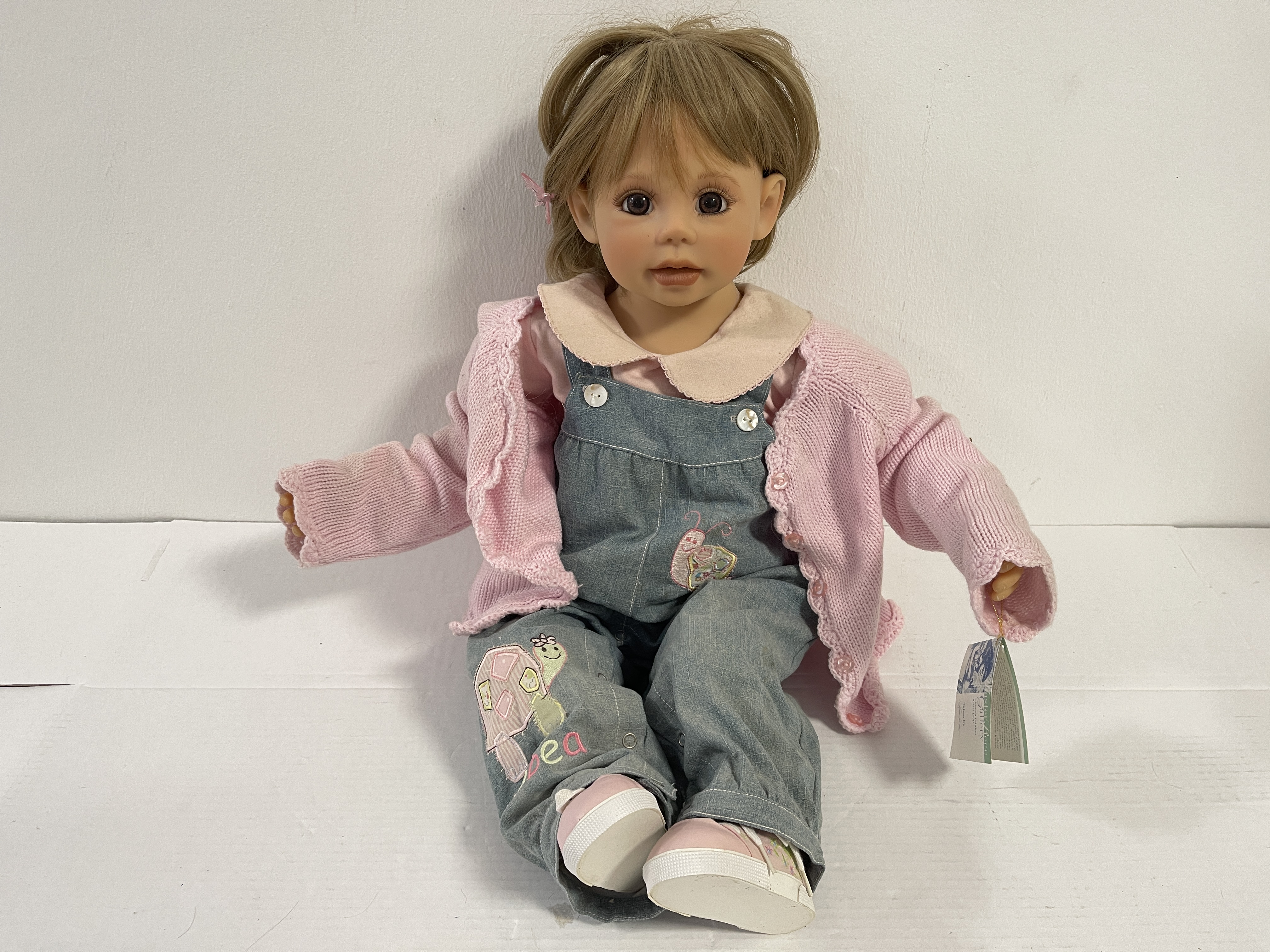 Gerlinde Feser Künstlerpuppe Vinyl Puppe 62 cm. Guter Zustand siehe Fotos 