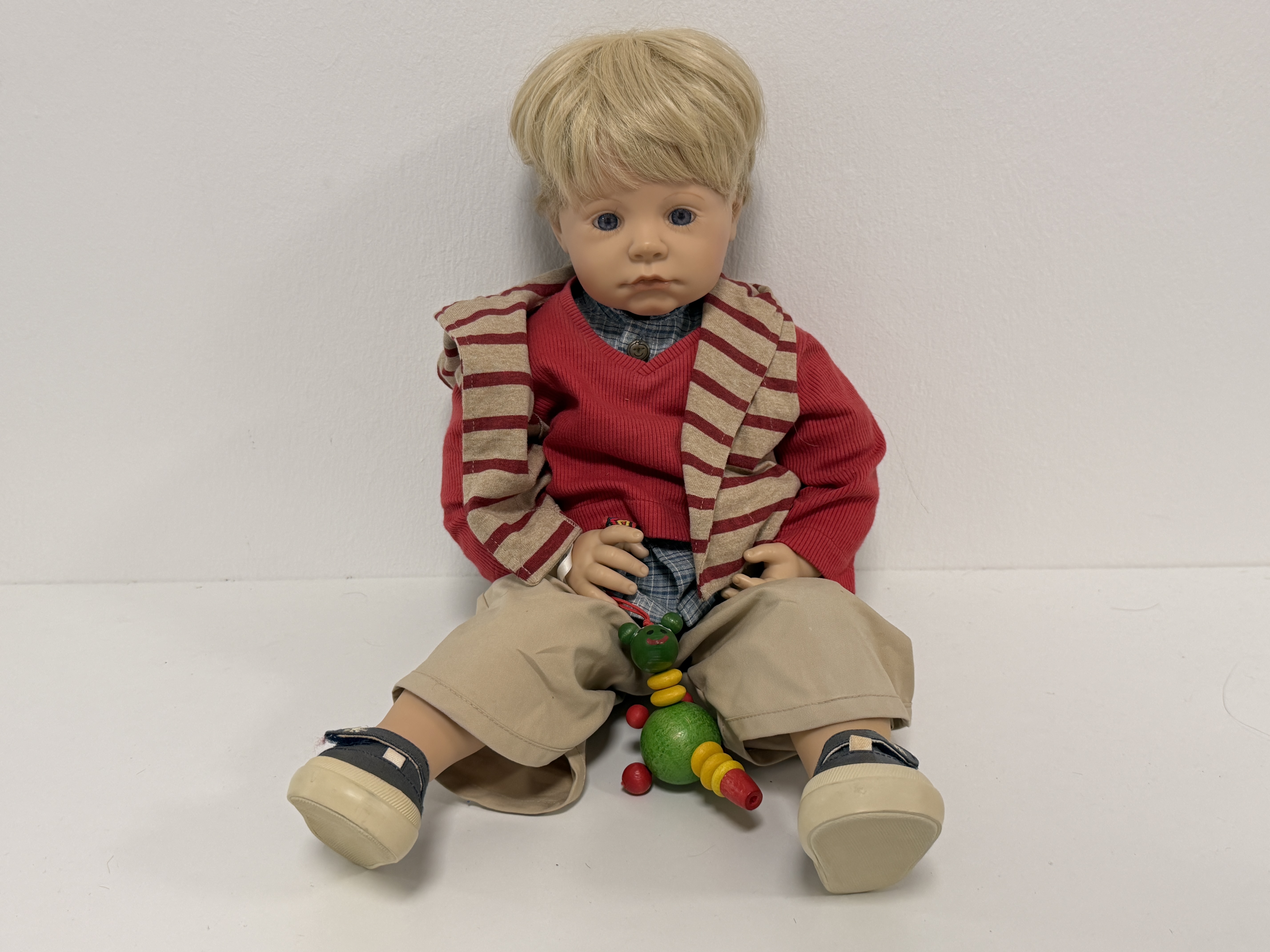 Bettine Klemm Künstlerpuppe Vinyl Puppe 58 cm. Top Zustand  
