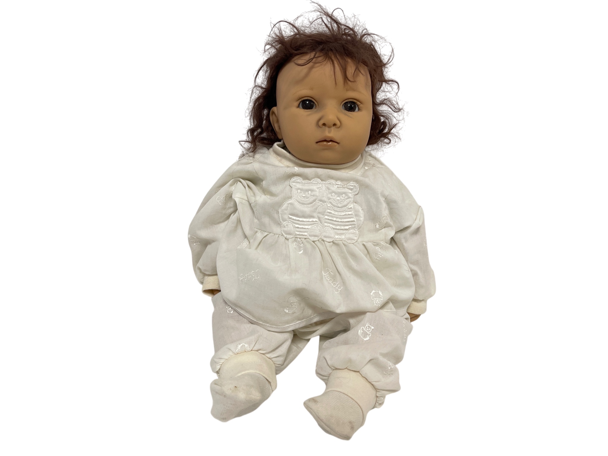 Künstlerpuppe Götz Carin Lossnitzer Vinyl Puppe 44 cm. Zustand siehe Fotos 