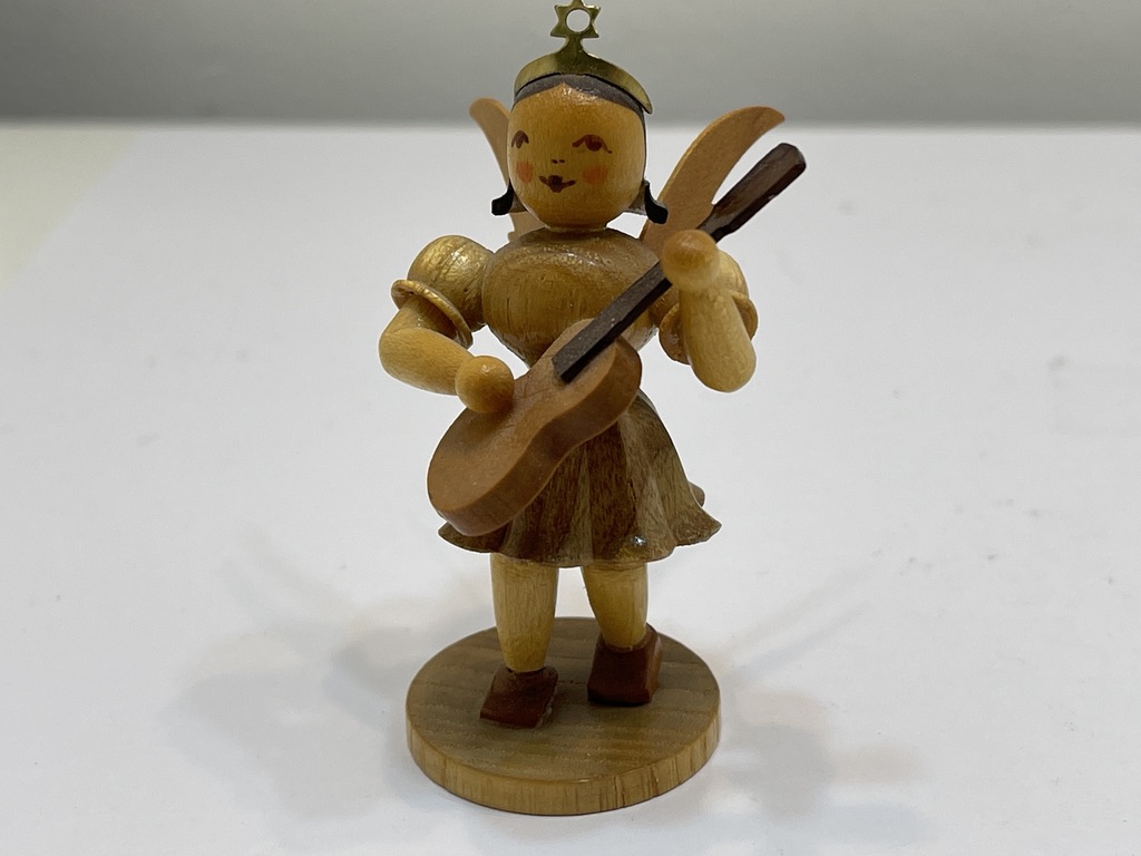 Erzgebirge Blank Figur Engel 6,8 cm.   Top Zustand    