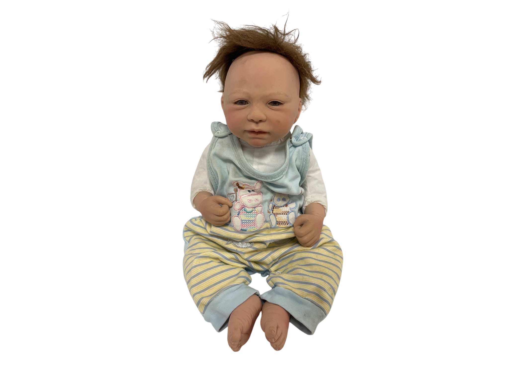 Künstlerpuppe Vinyl Puppe 42 cm Zustand Siehe Fotos.  