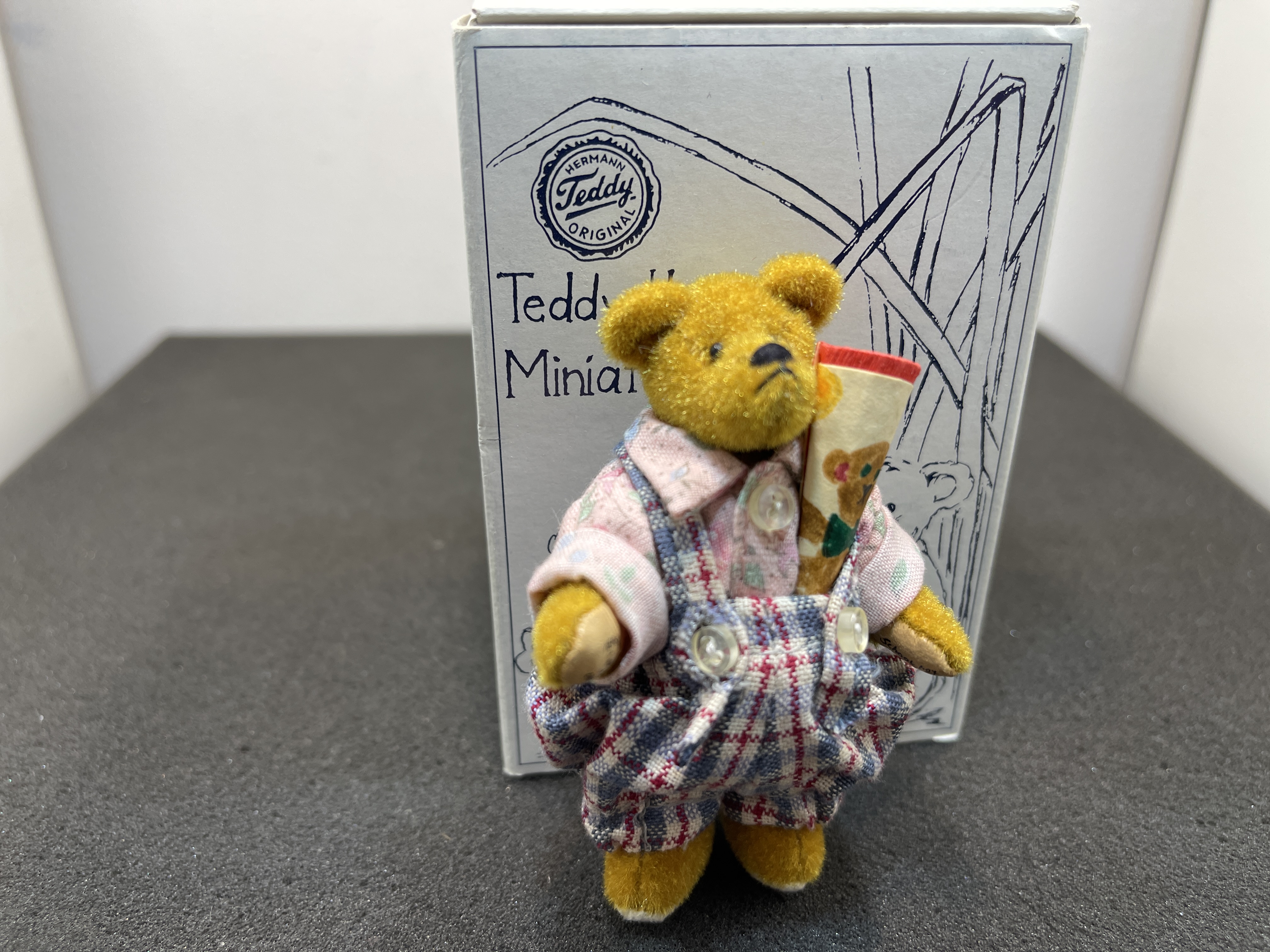 Hermann - Teddy Bär 9 cm. Top Zustand mit OVP  