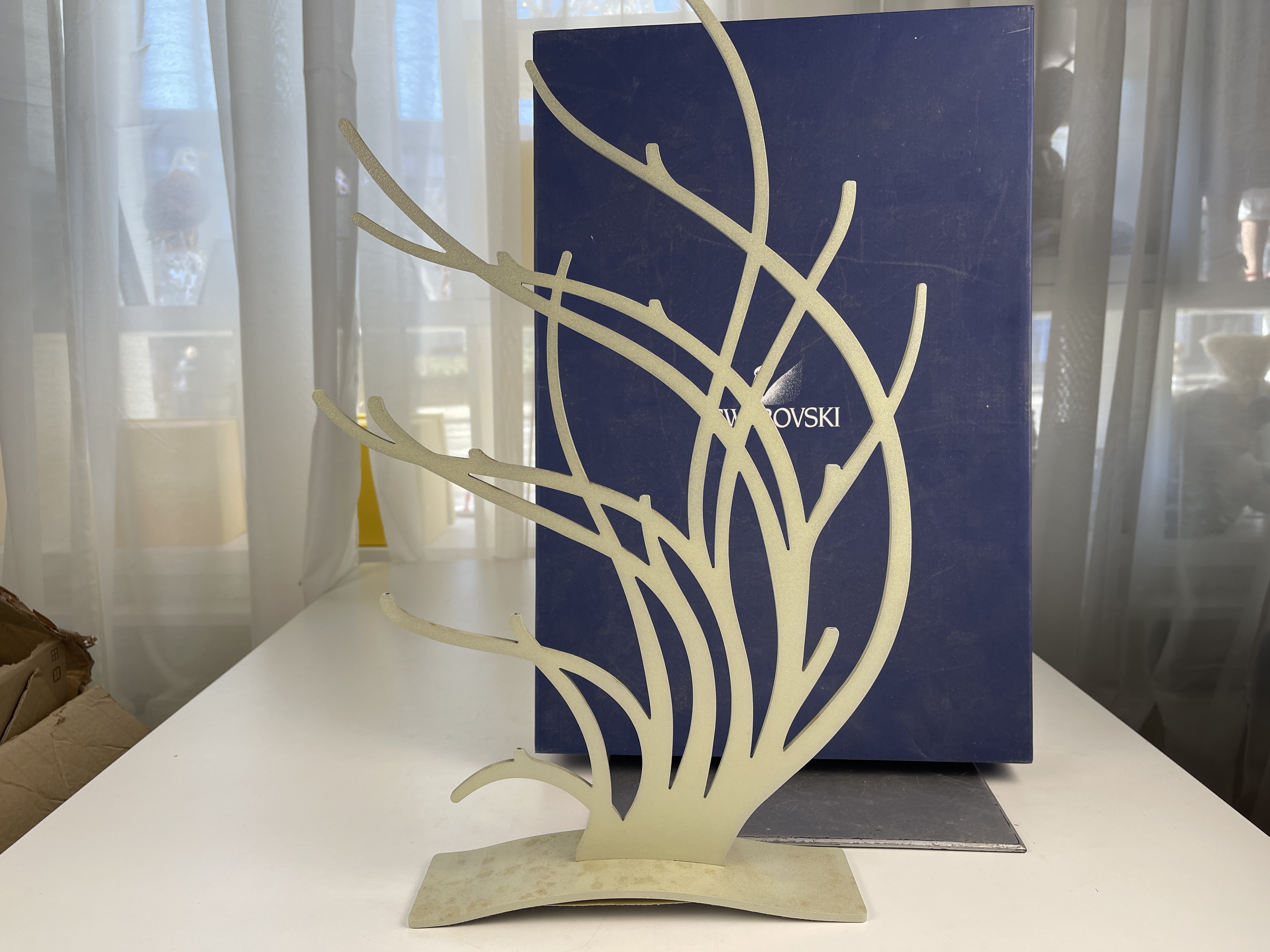  Swarovski Figur Paradis Fisch Ständer 46 cm. Ovp  Zustand siehe Fotos