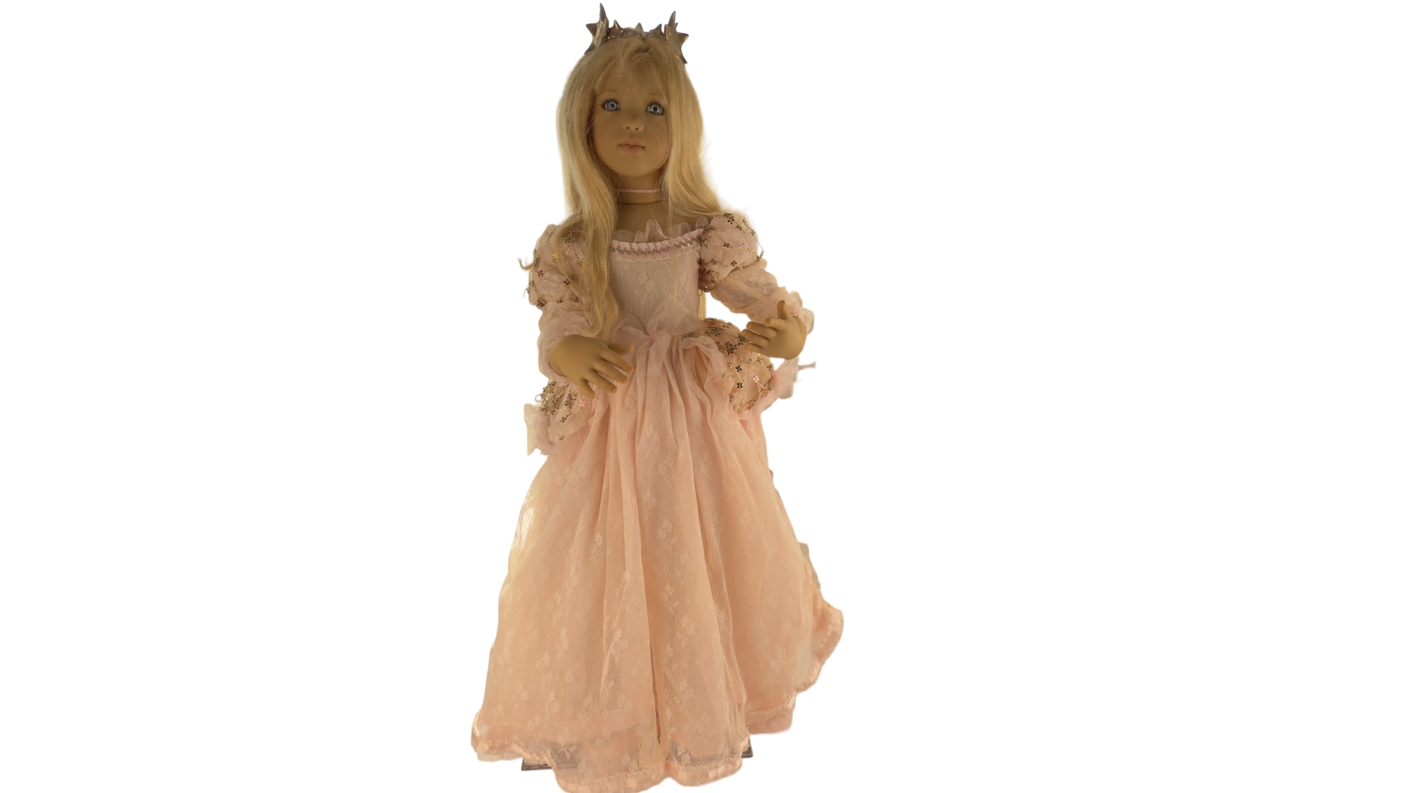 Annette Himstedt Puppe Prinzessin Mondstern 66 cm. Top Zustand aber Krone mittig gebrochen 