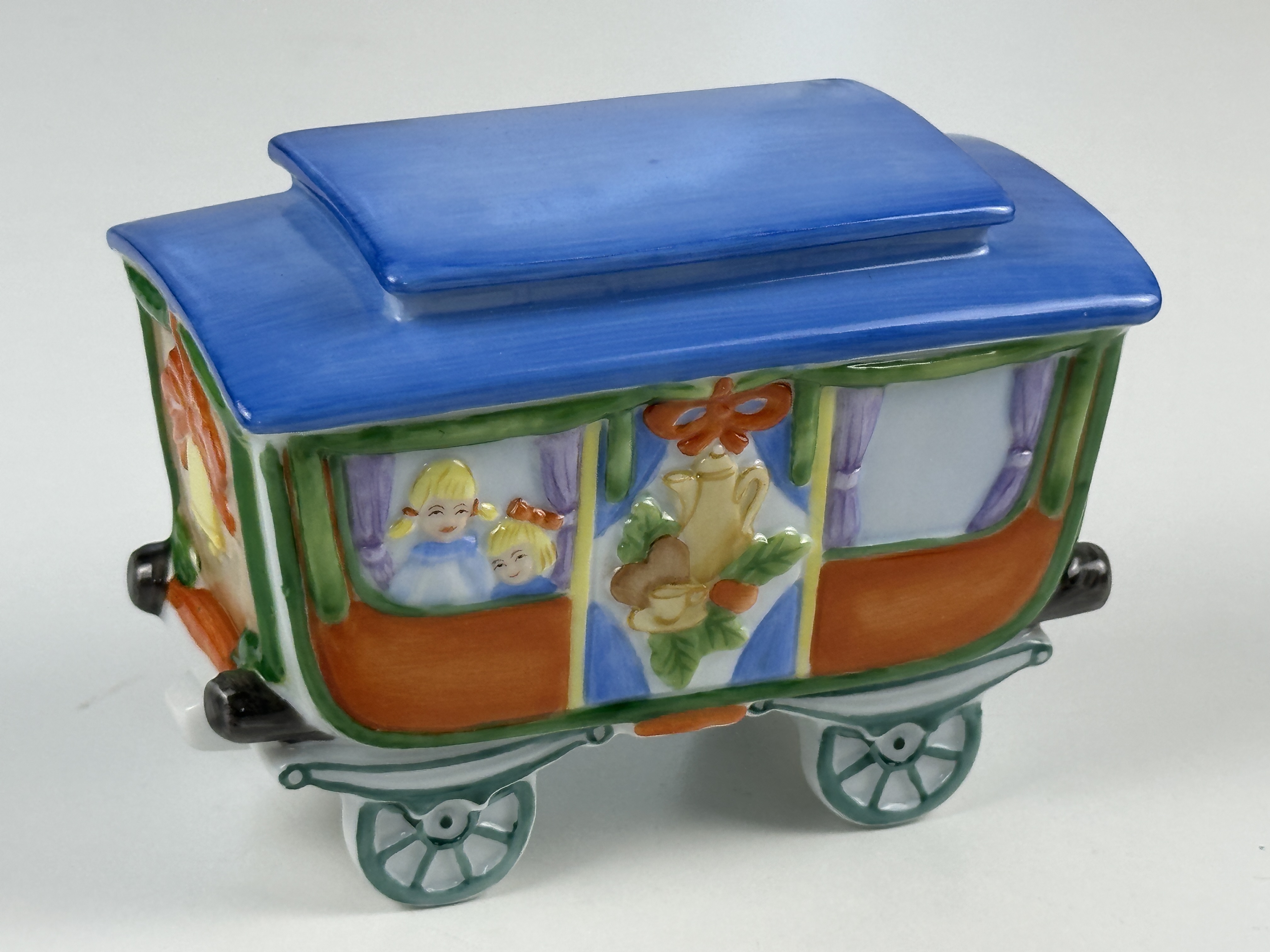  Hutschenreuther Porzellanzug Speisewagen 9 x 12 cm. Top Zustand