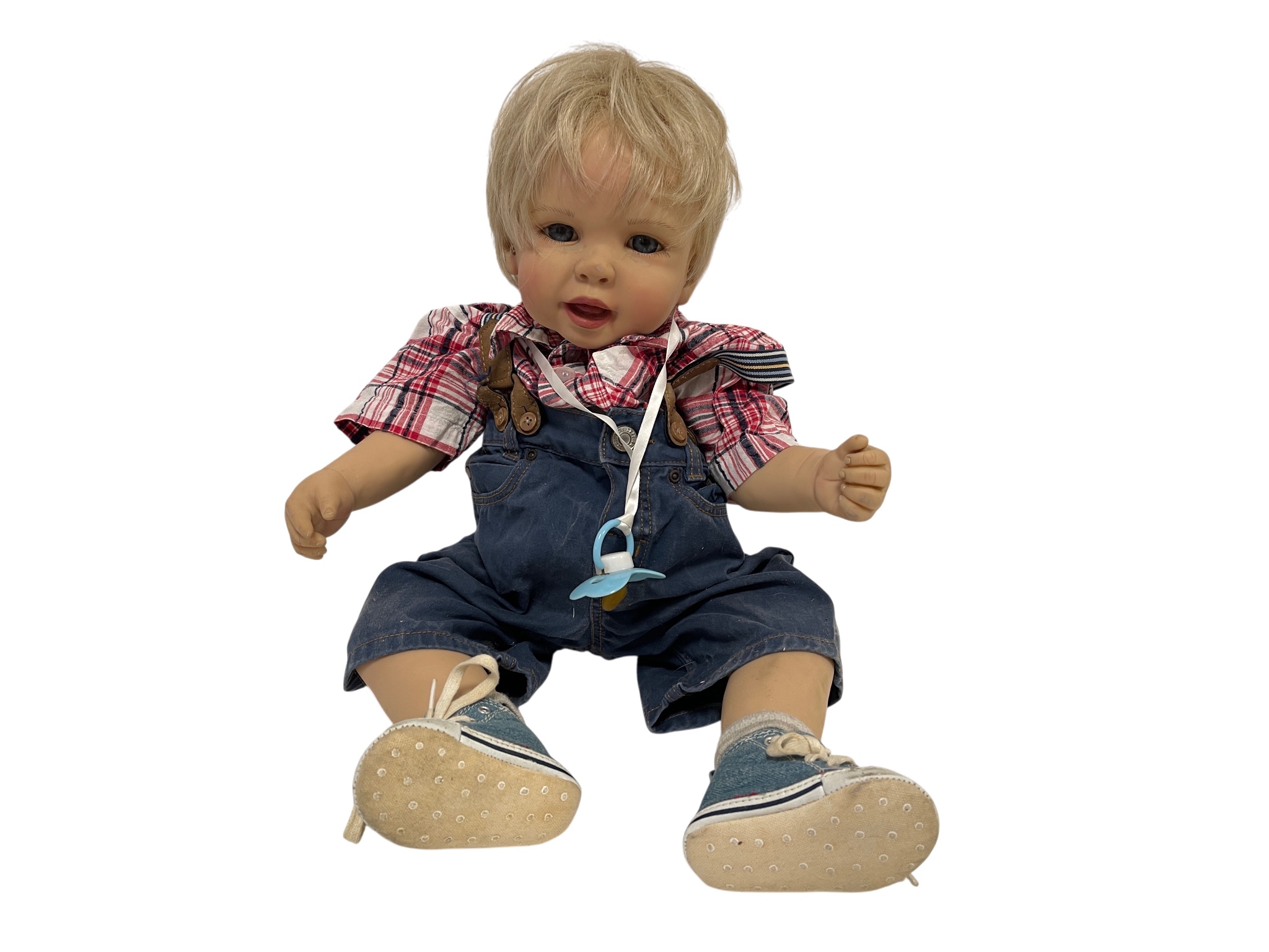 Künstlerpuppe Vinyl Puppe 53 cm Zustand siehe Fotos 