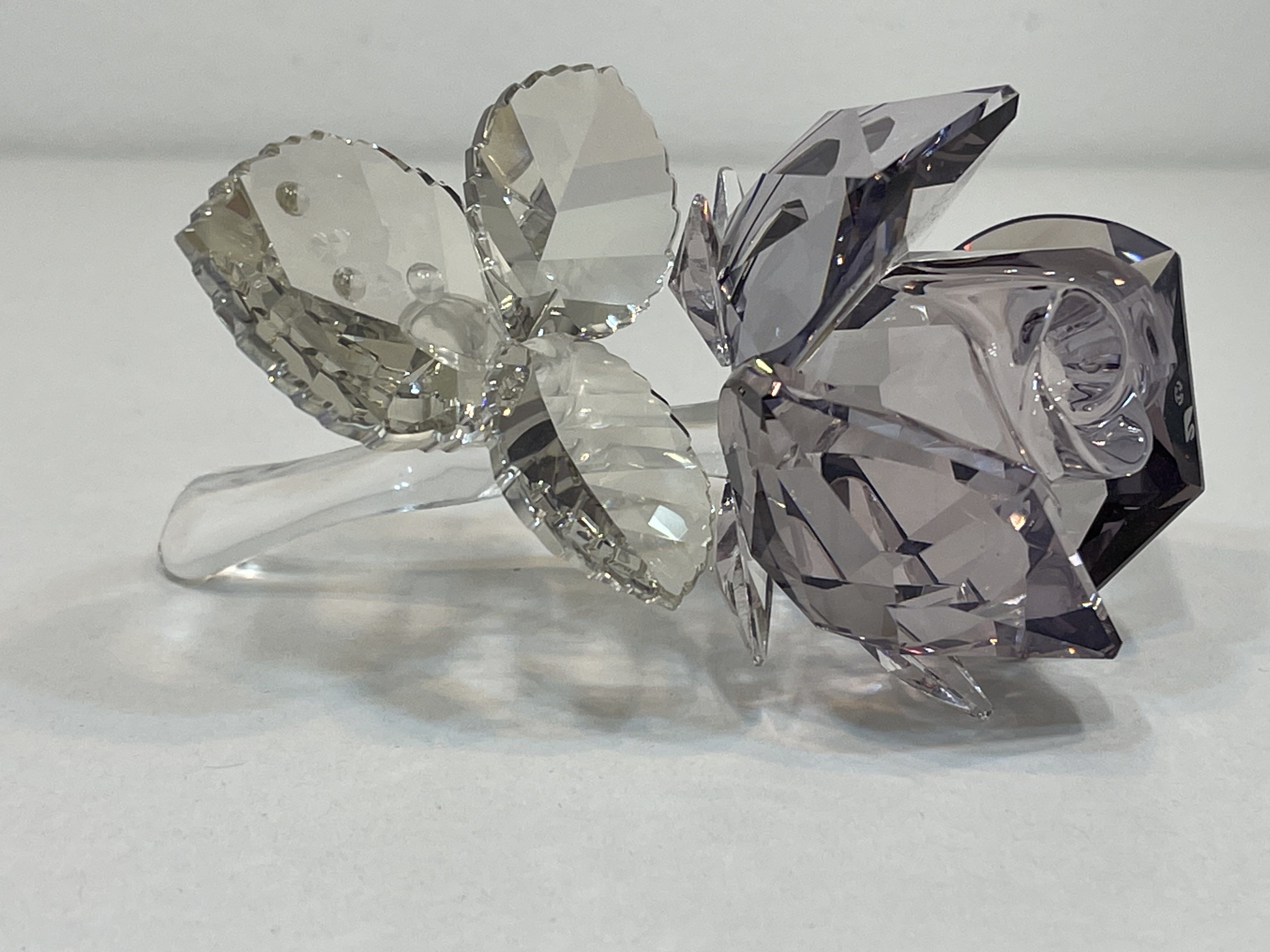 Swarovski Figur 1113884 blühende Rose 8,5 cm. Top Zustand