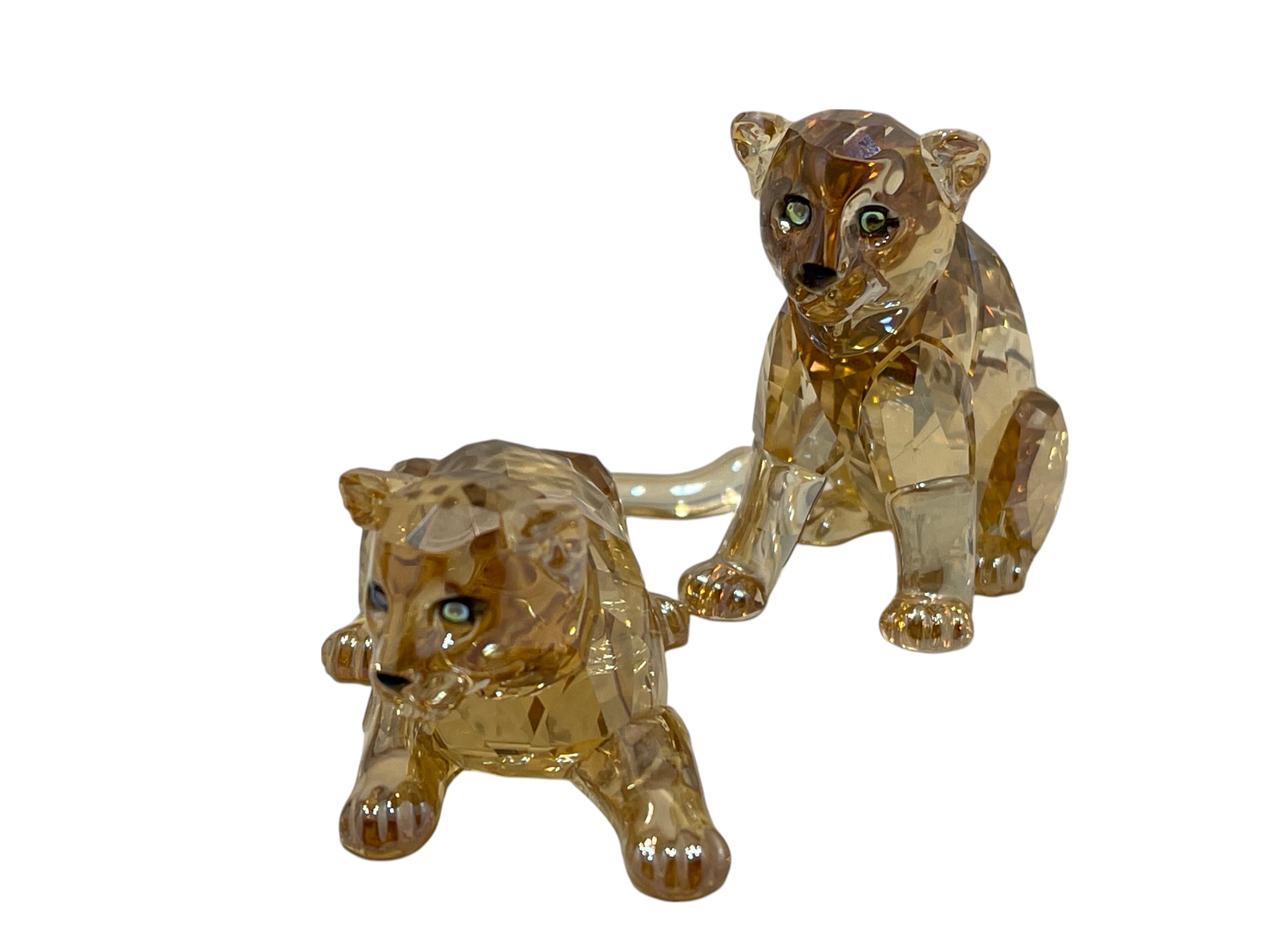 Swarovski Figur 5428542 Amur Leoparden Babys 4,8 cm. Top Zustand    Swarovski Figur 5428542 Amur Leoparden Babys 4,8 cm. Top Zustand