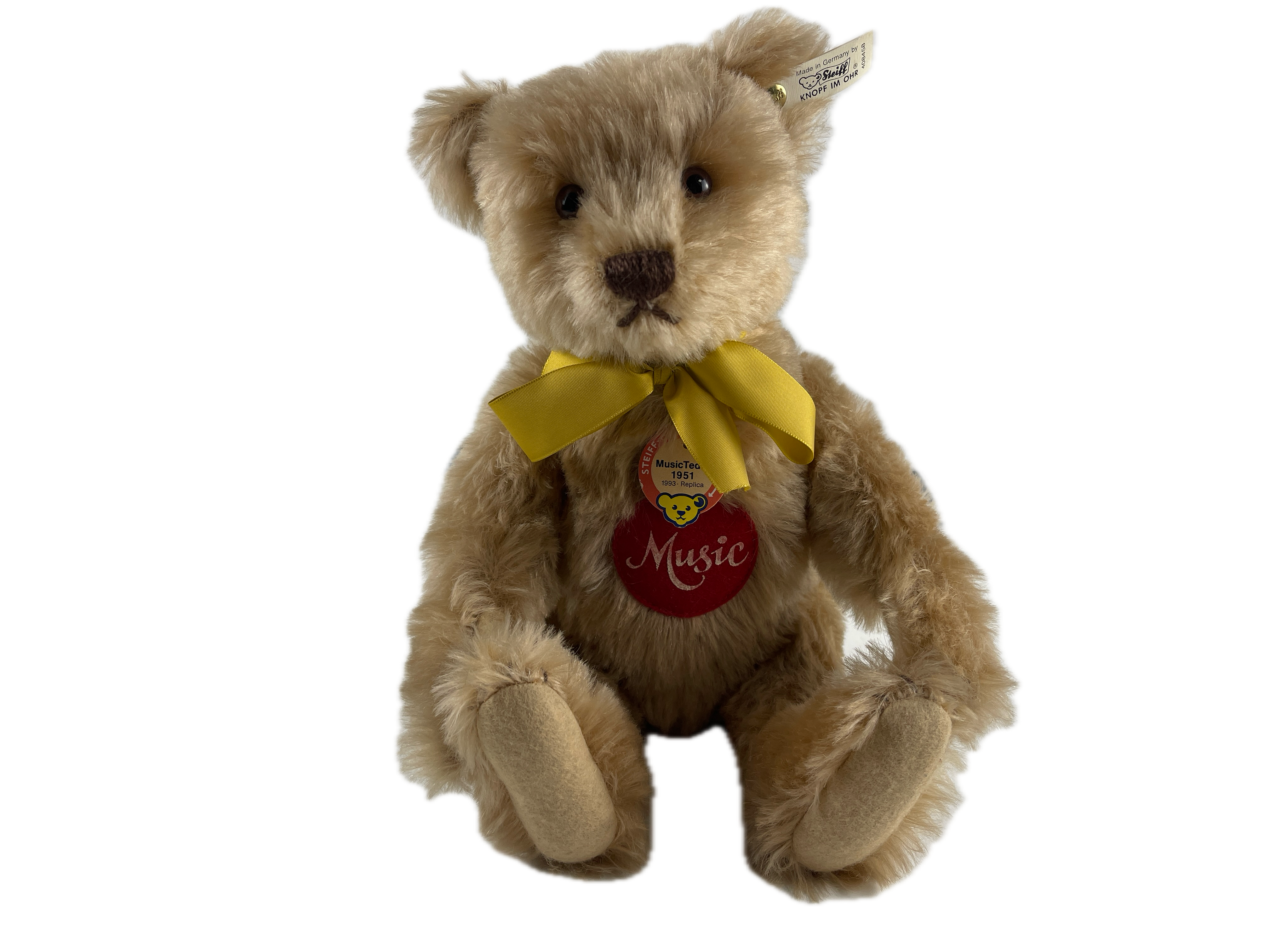 Steiff Tier 408458 Musik Teddy Bär 35 cm. Top Zustand 