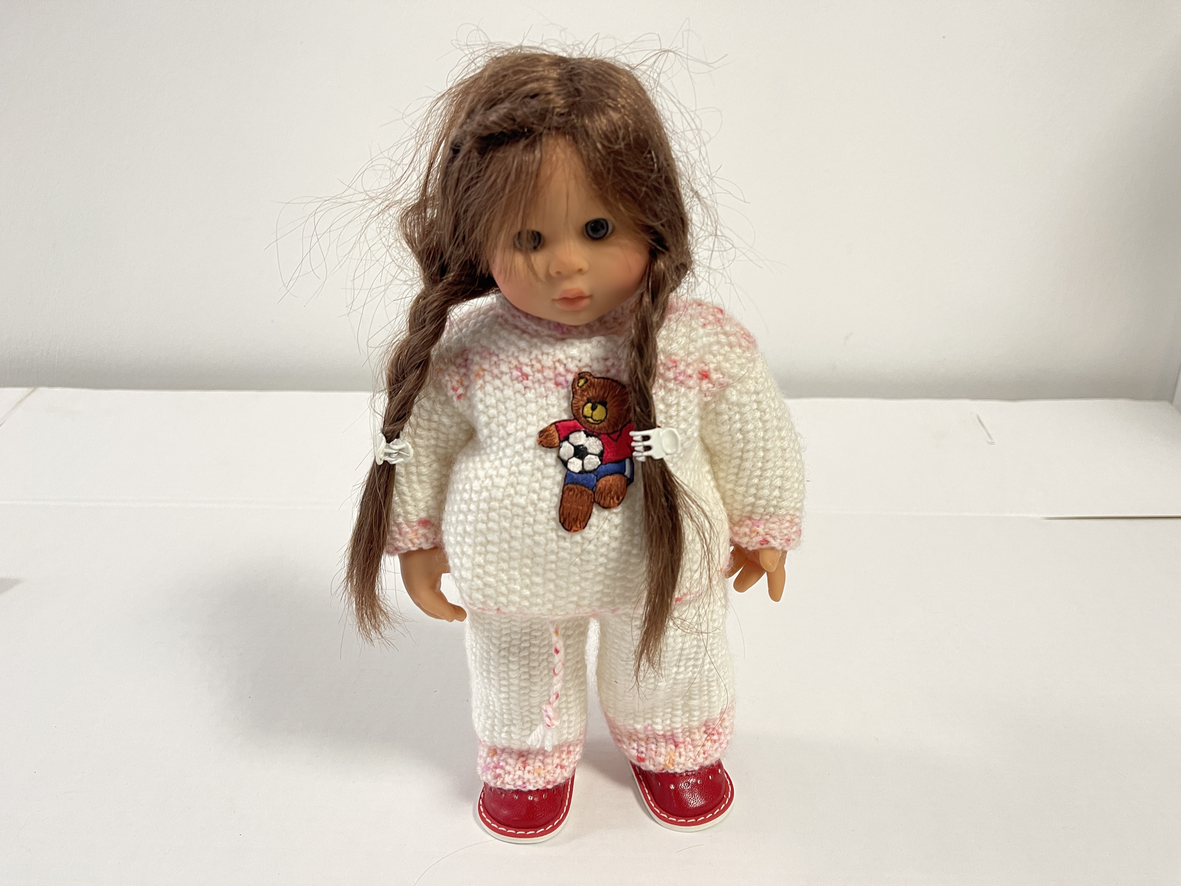 Künstlerpuppe Rosemarie Anna Müller Vinyl Puppe Engelchen 30 cm. Top Zustand