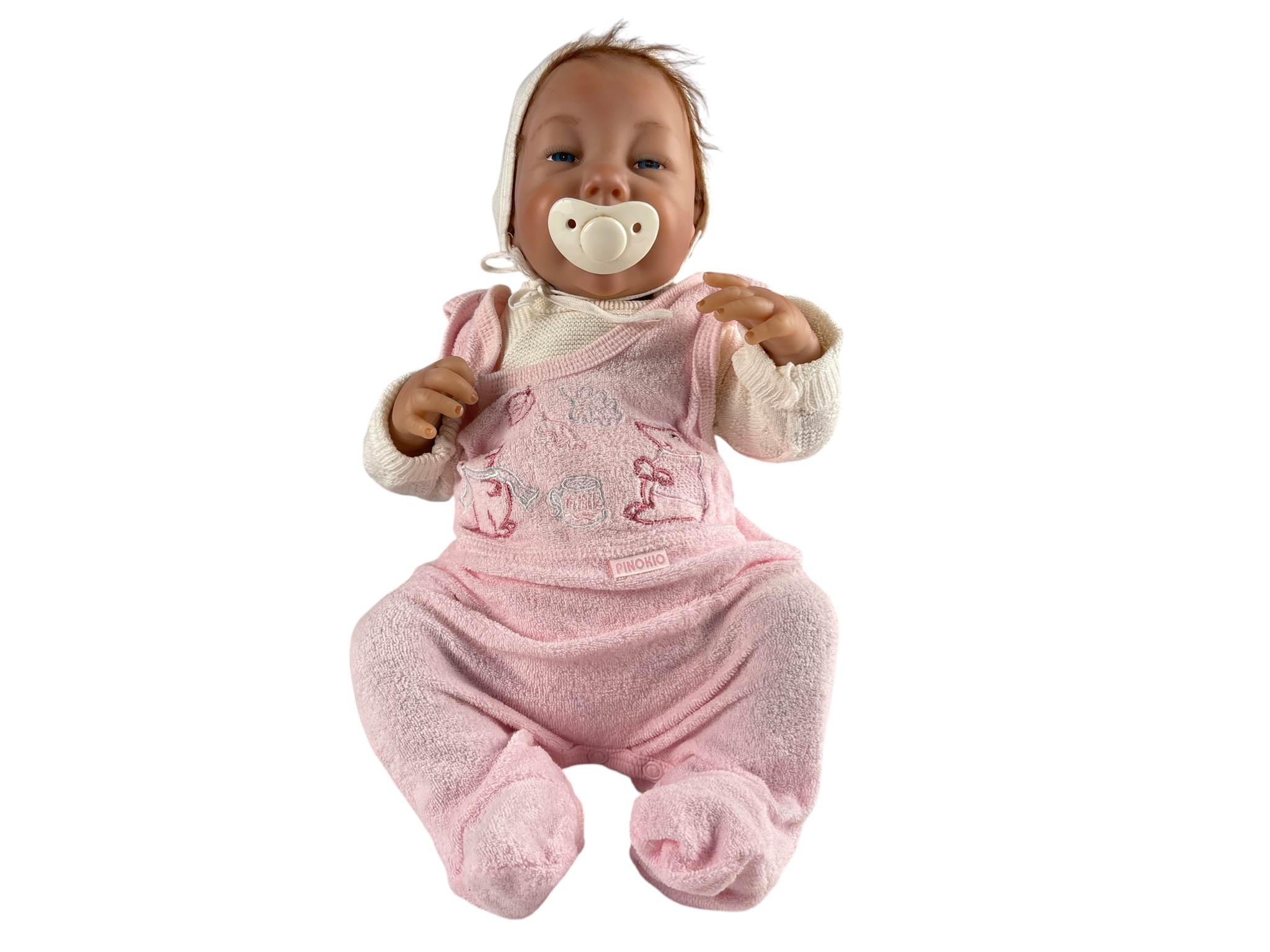 Künstlerpuppe Vinyl Puppe 44 cm. Guter Zustand 