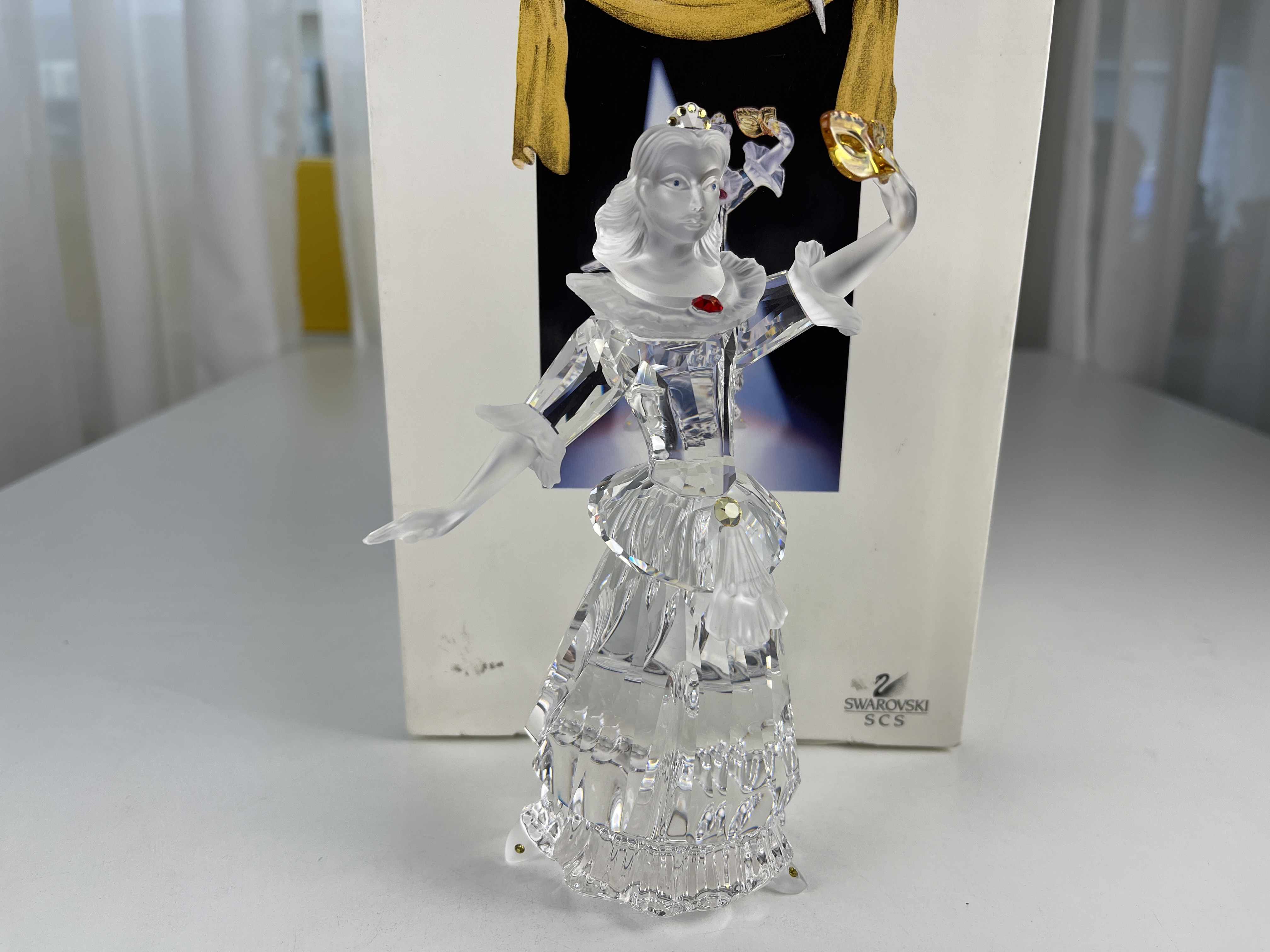 Swarovski Figur 242032 Jahresfigur 2000 Columbine 17 cm mit Ovp & Zertifikat.