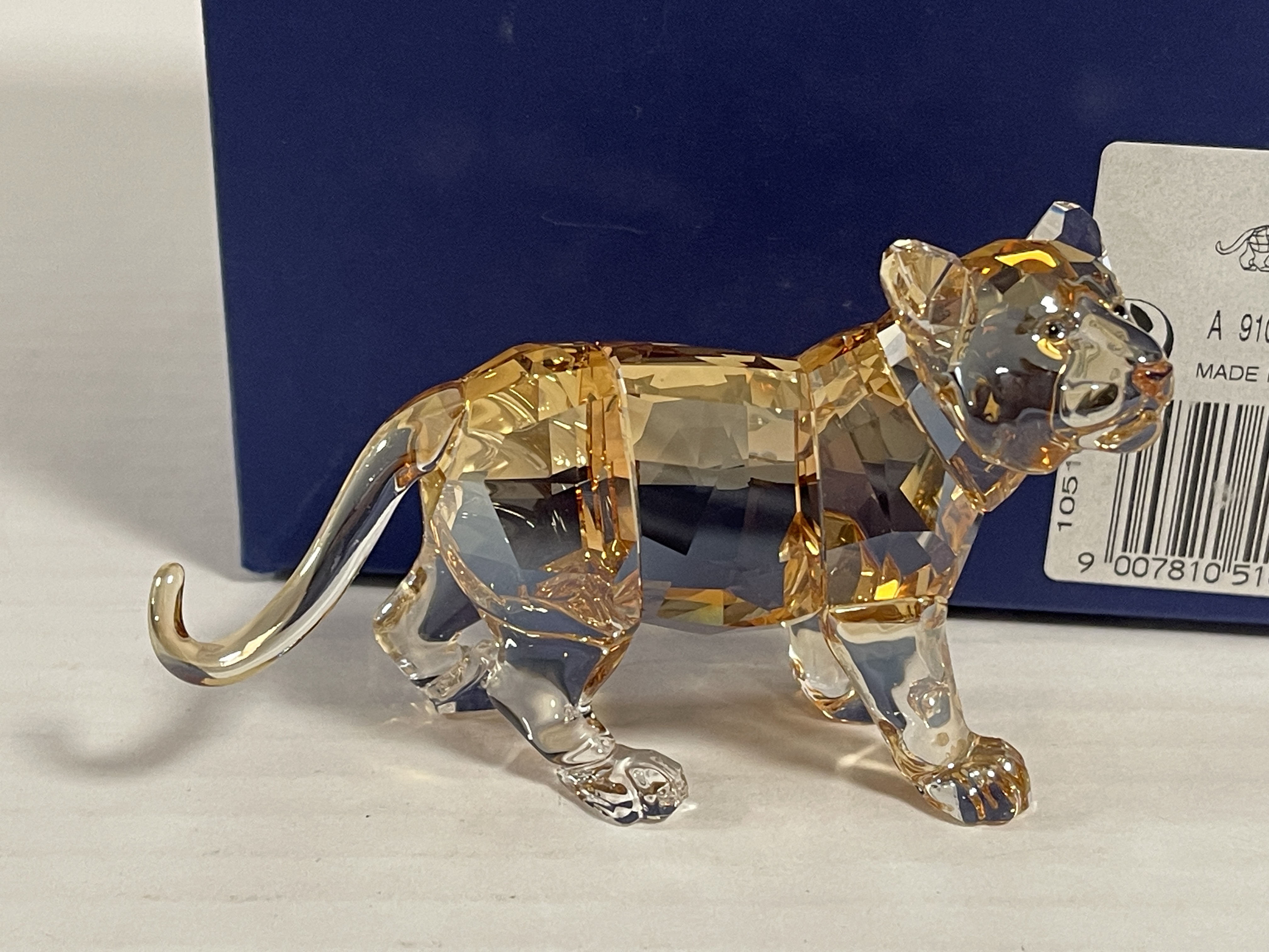 Swarovski Figur 1051686 Kristall SCS Tiger Jungtier 9 cm. Mit Ovp & Zertifikat  