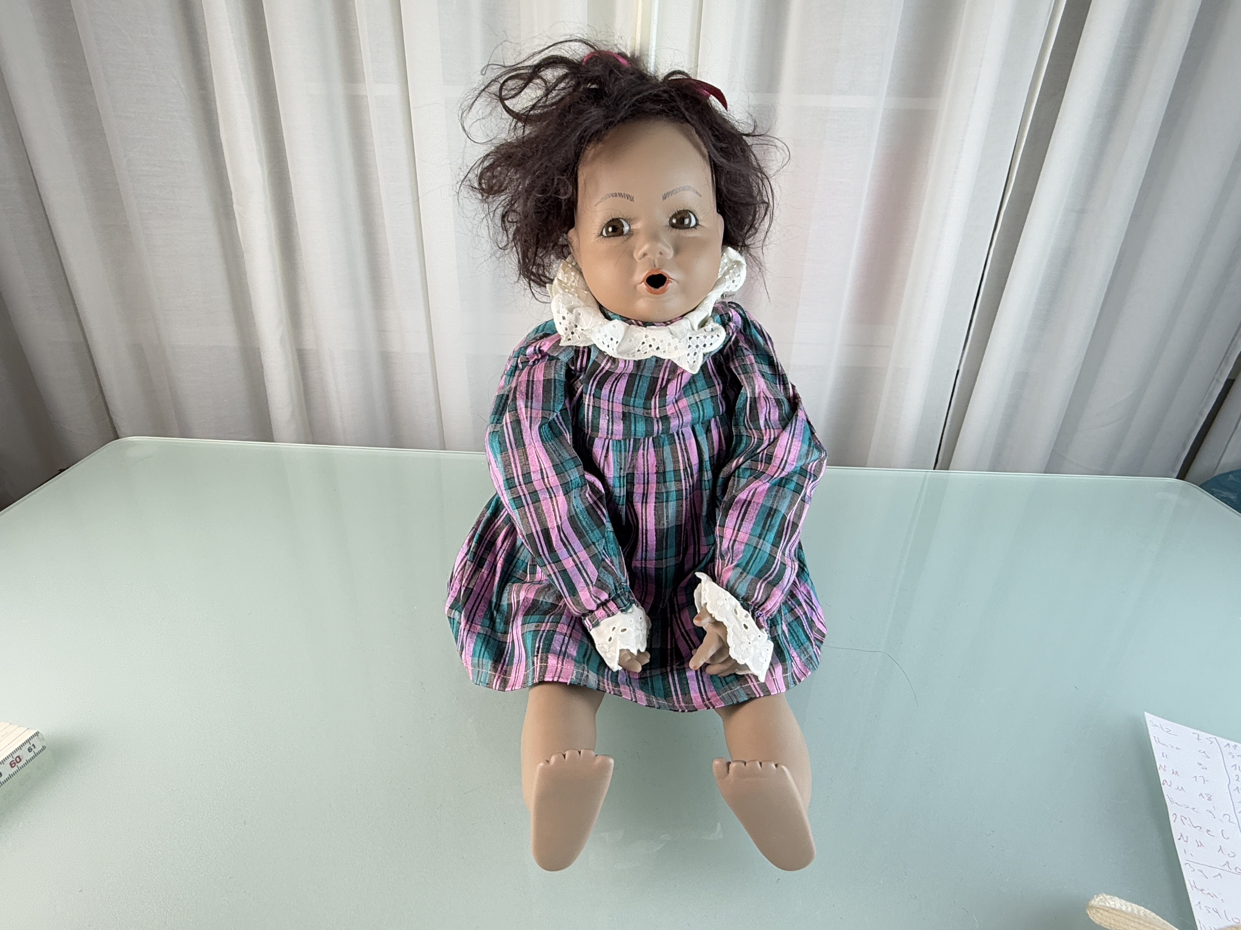 Künstlerpuppe Porzellanpuppe Puppe 52 cm Top Zustand