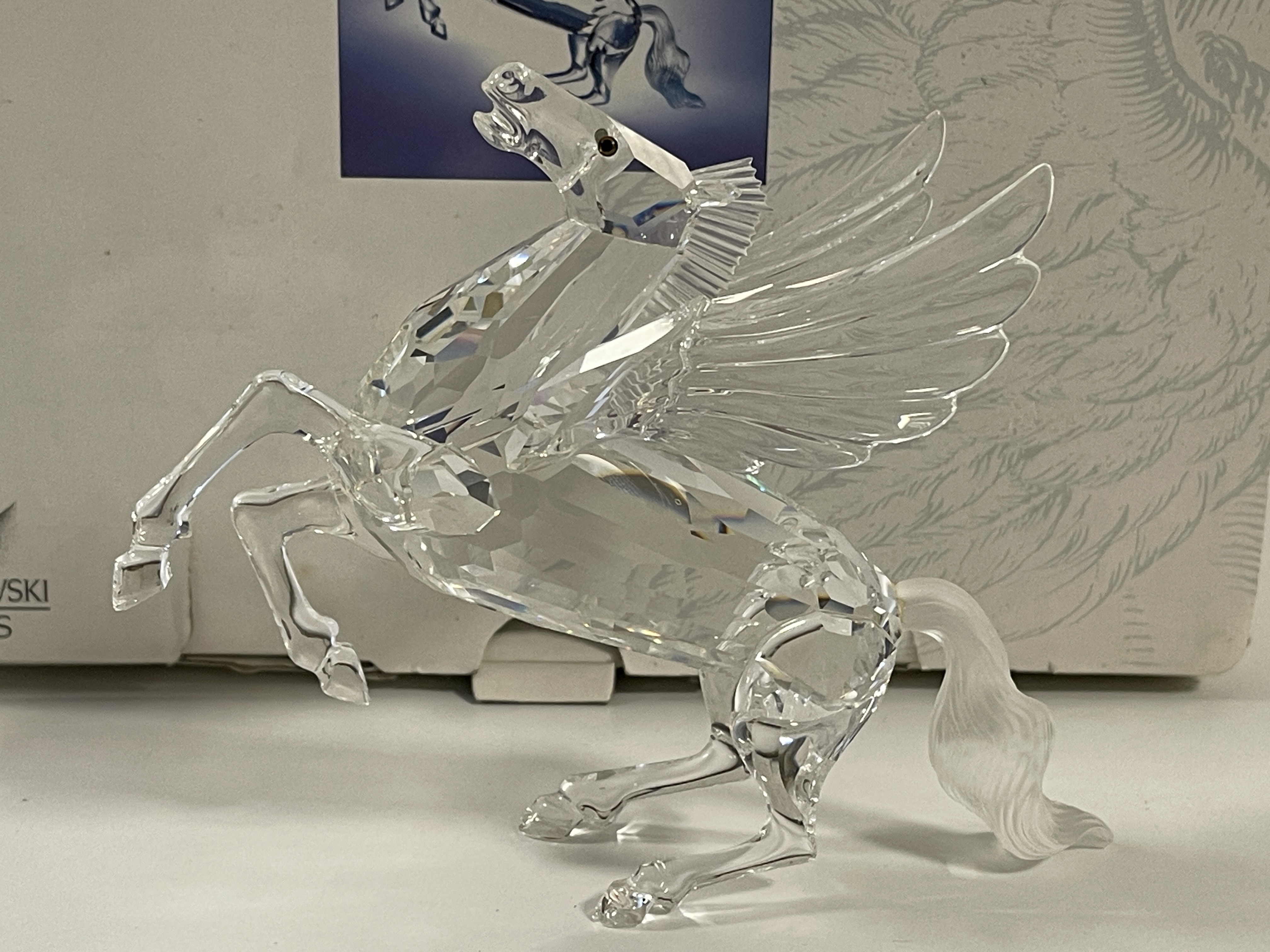 Swarovski Figur Kristall 216327 Jahresfigur Pegasus 12,5 cm. Ovp & Zertifikat.  