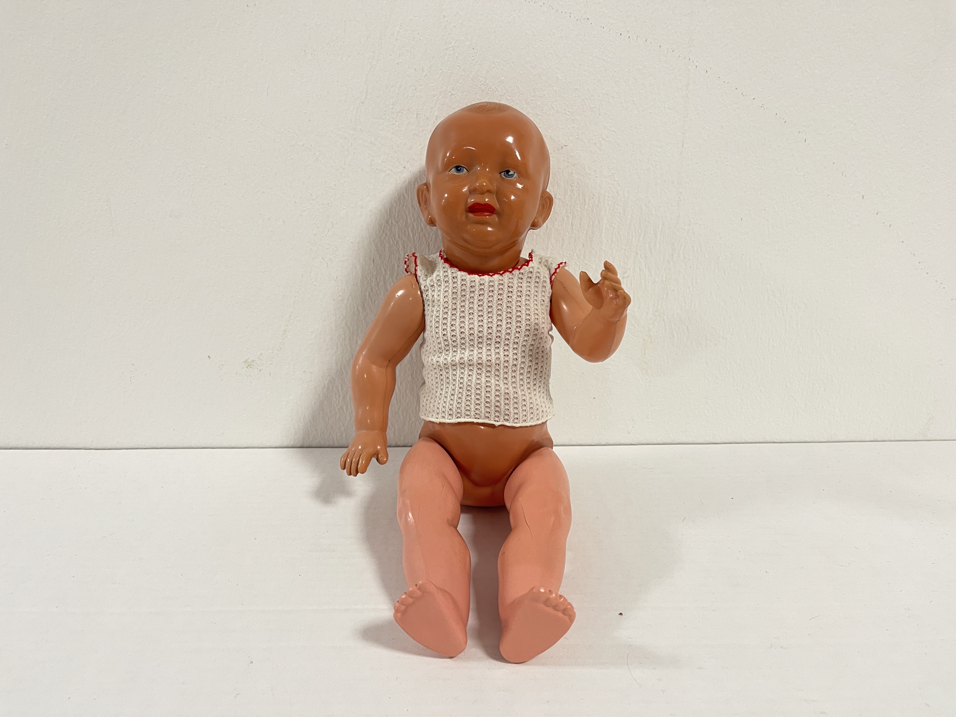 Künstlerpuppe Sammler Puppe alte Zelluloid Puppe 33 cm Zustand siehe Fotos   