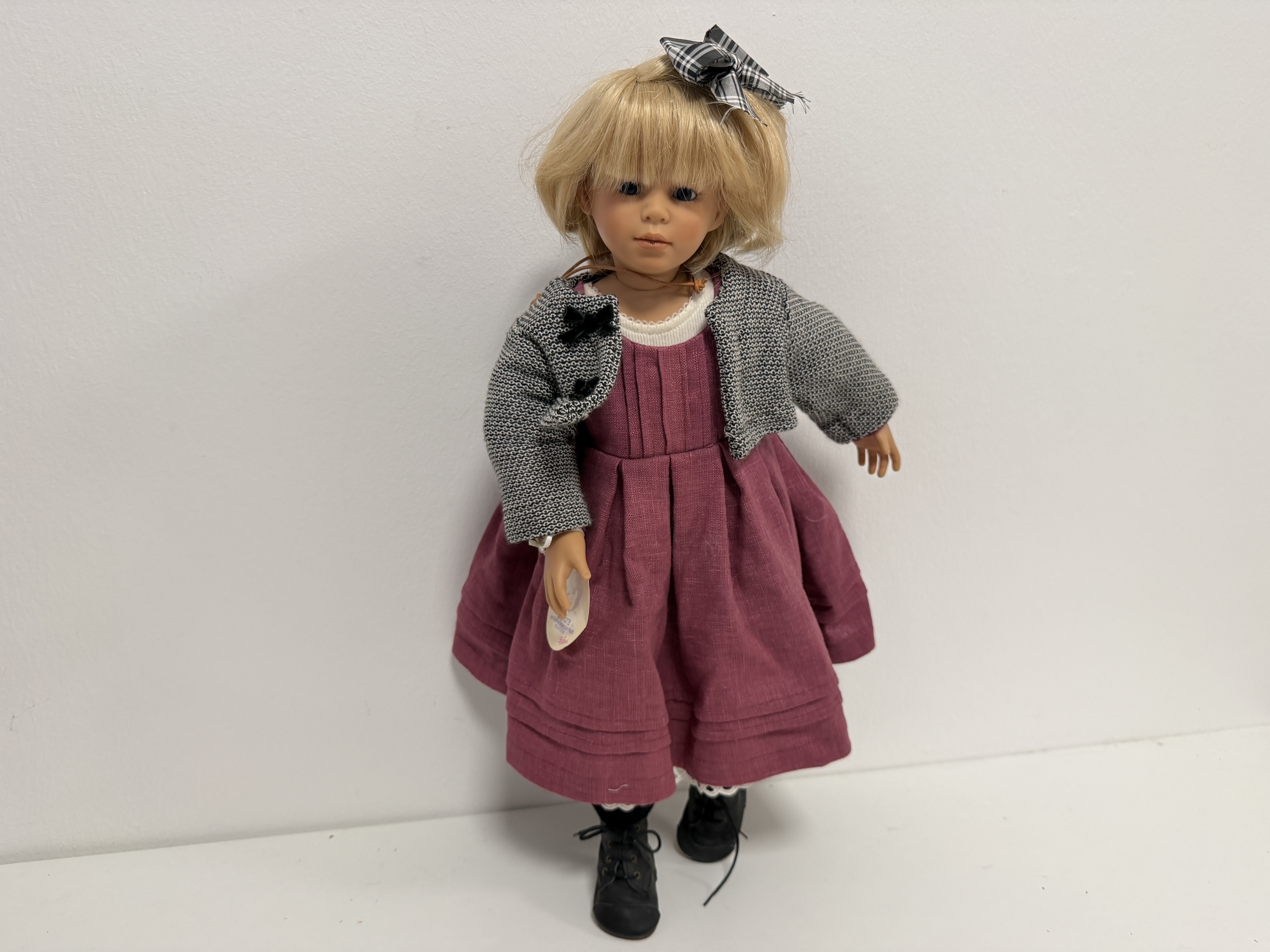 Bettina Feigenspan Hirsch Künstlerpuppe Vinyl Puppe 56 cm. Top Zustand 
