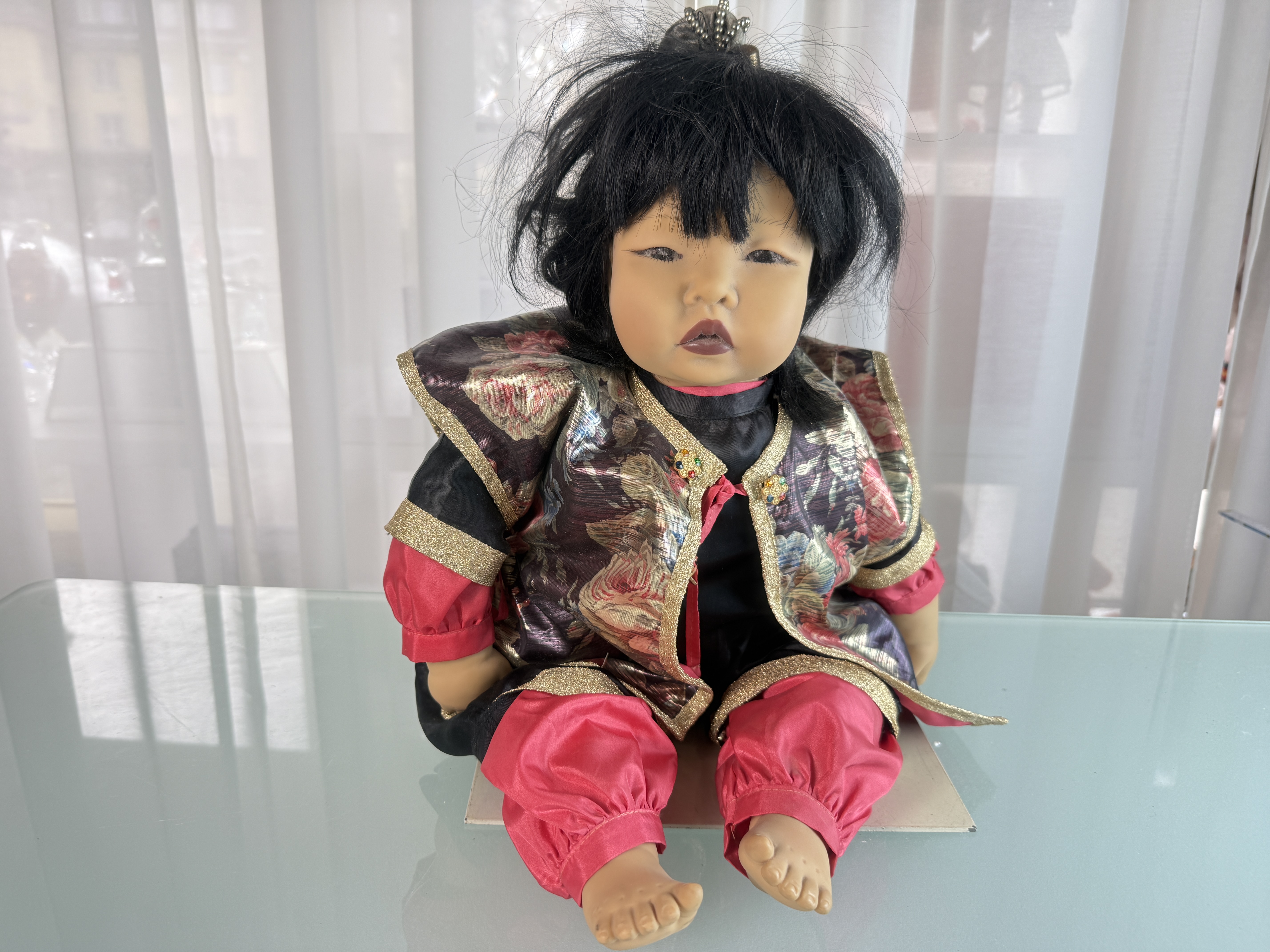 Künstlerpuppe Götz Carin Lossnitzer Vinyl Puppe 55 cm. Top Zustand