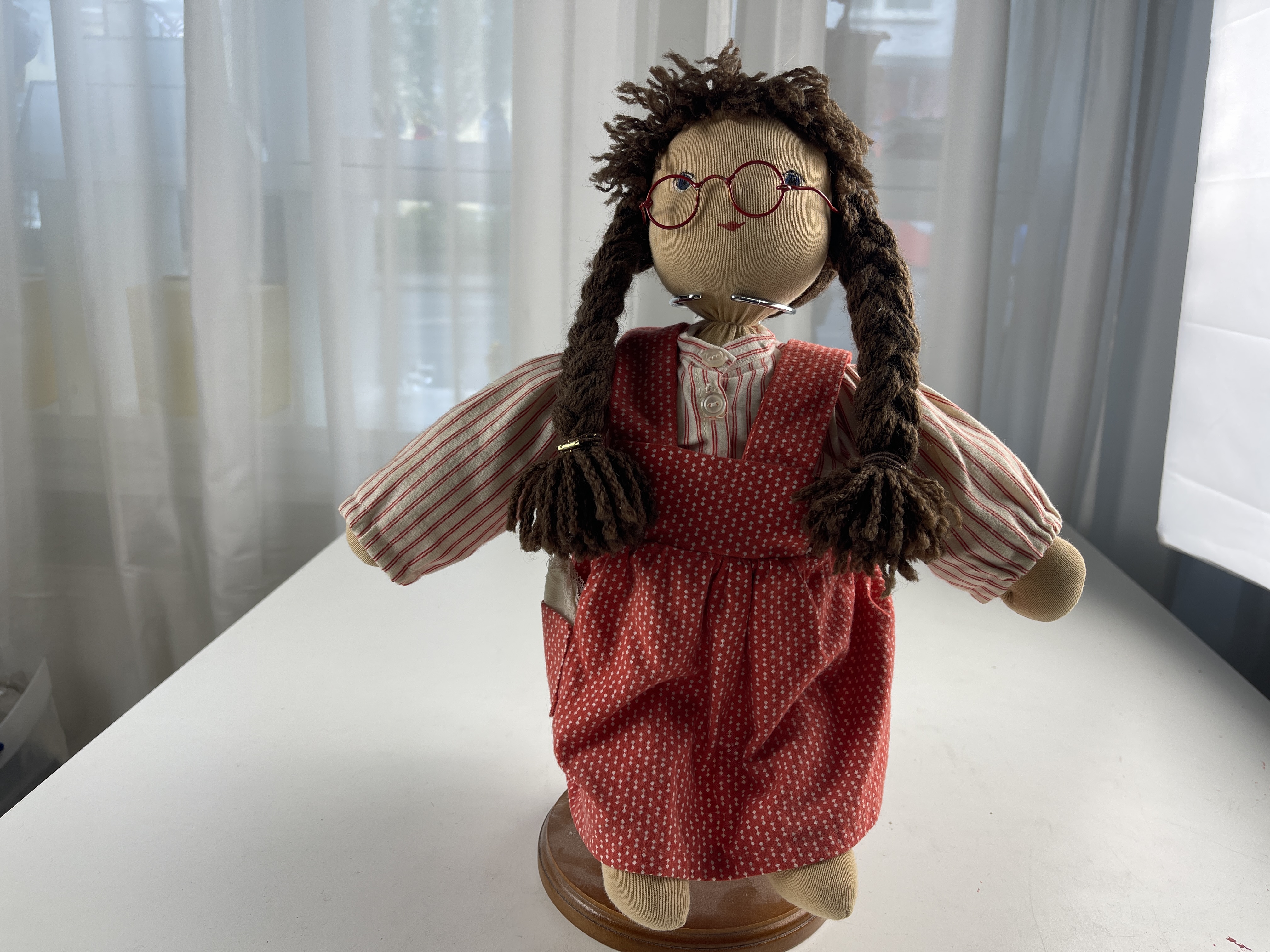 Künstlerpuppe Stoff Puppe 32 cm - Guter Zustand 