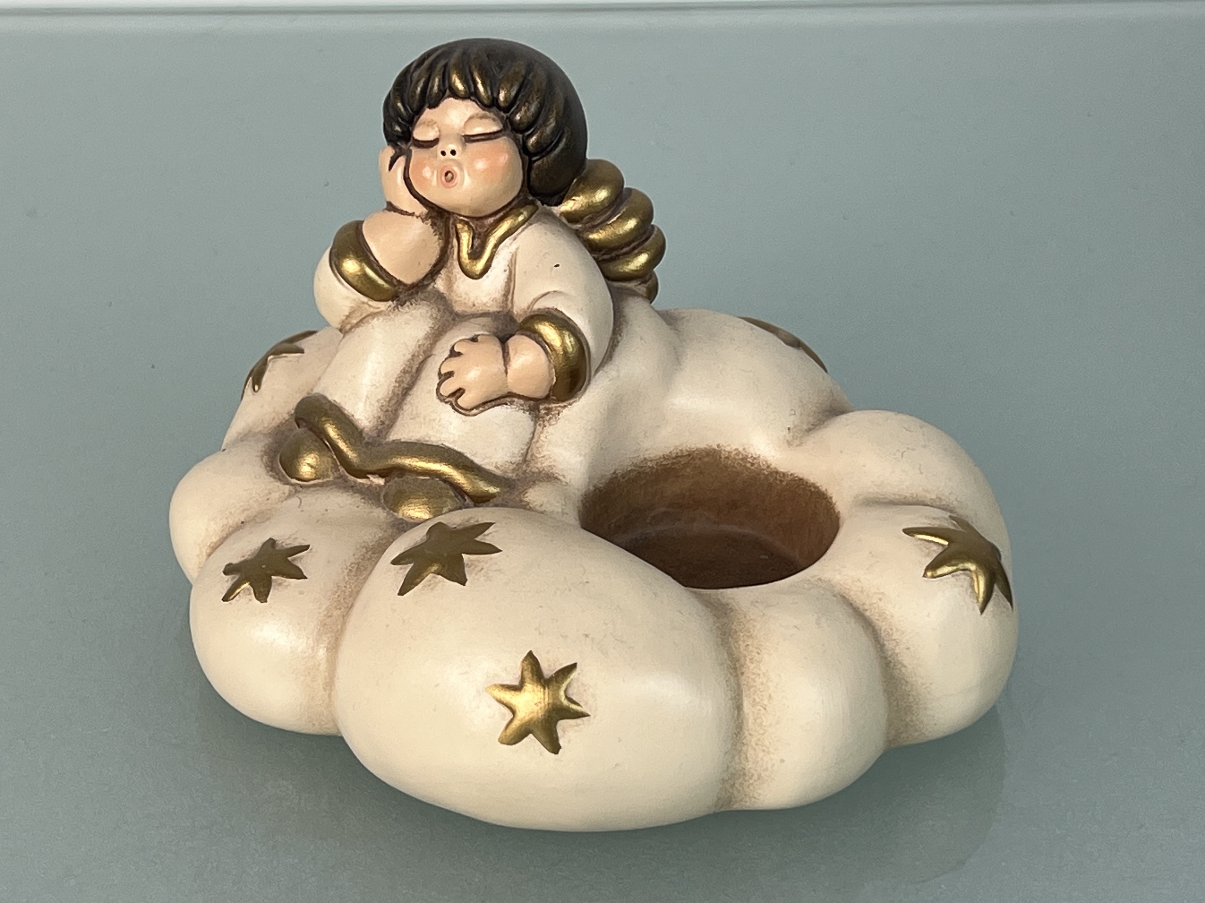 Thun Bozner Engel Kerzenständer 10 x 14,5 cm. Top Zustand 