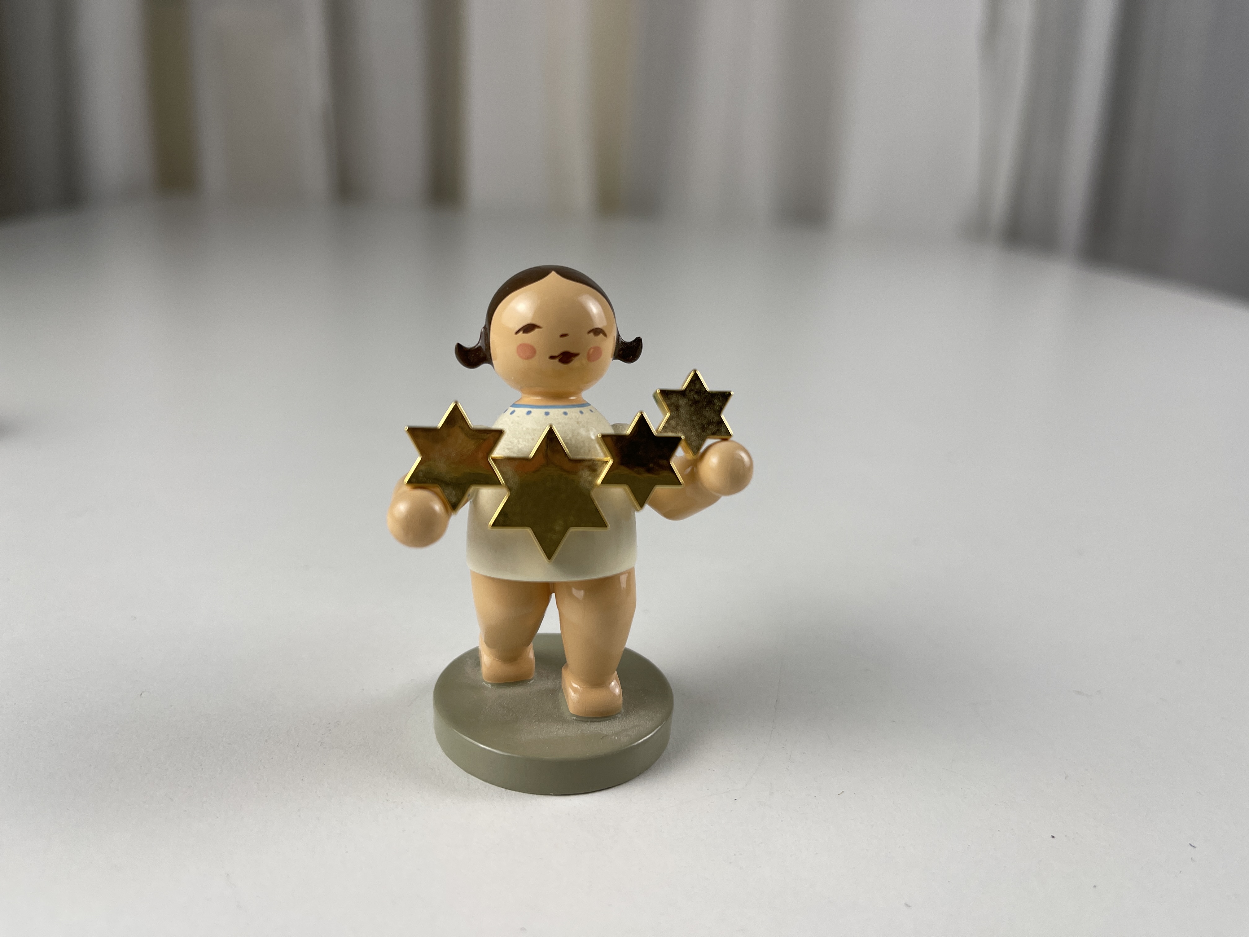 Wendt und Kühn Erzgebirge Figur Engel 6,5 cm. Sternenfänger Limitiert - Zustand siehe Fotos