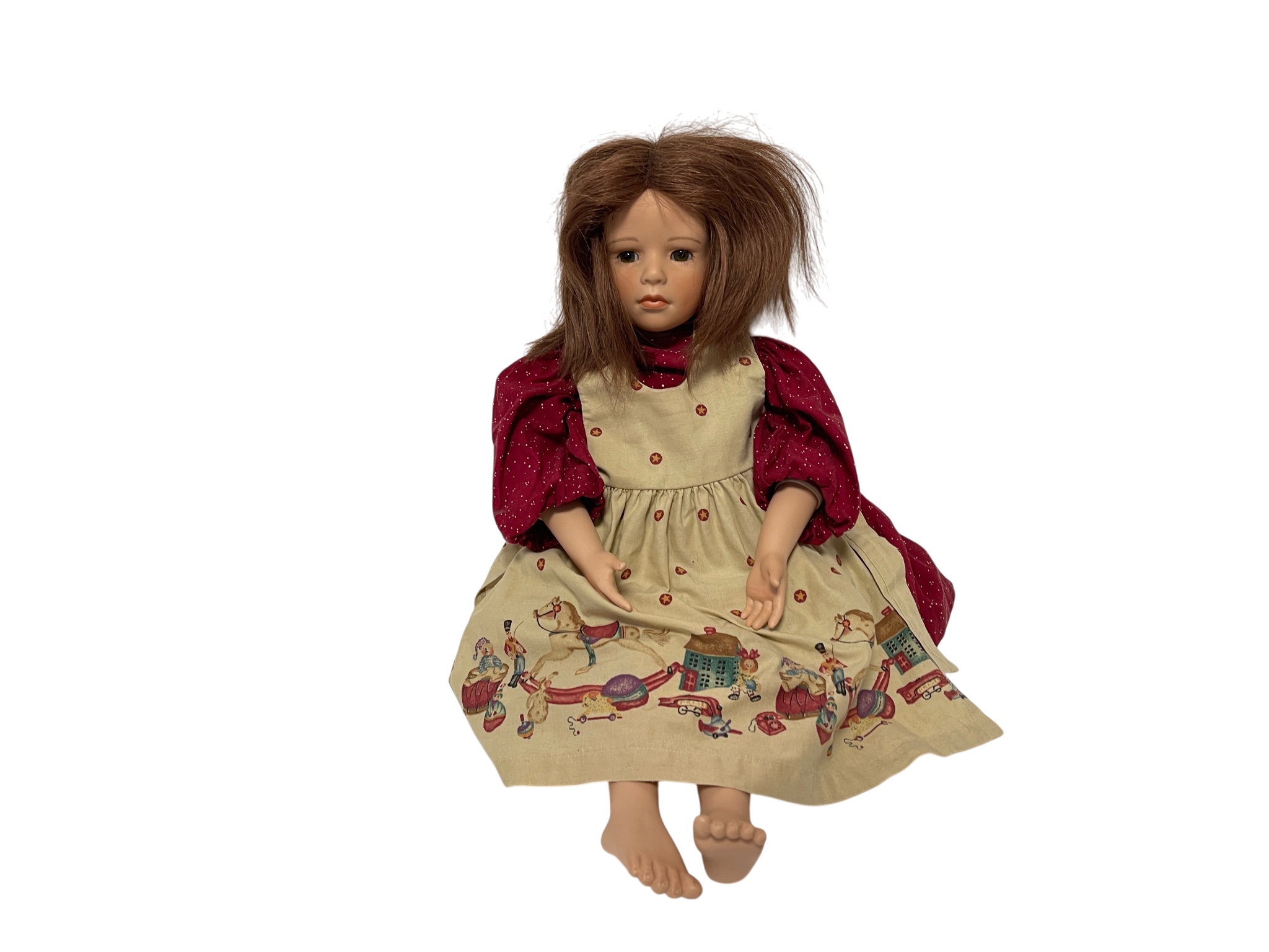 Künstlerpuppe Porzellanpuppe 50 cm. Top Zustand  