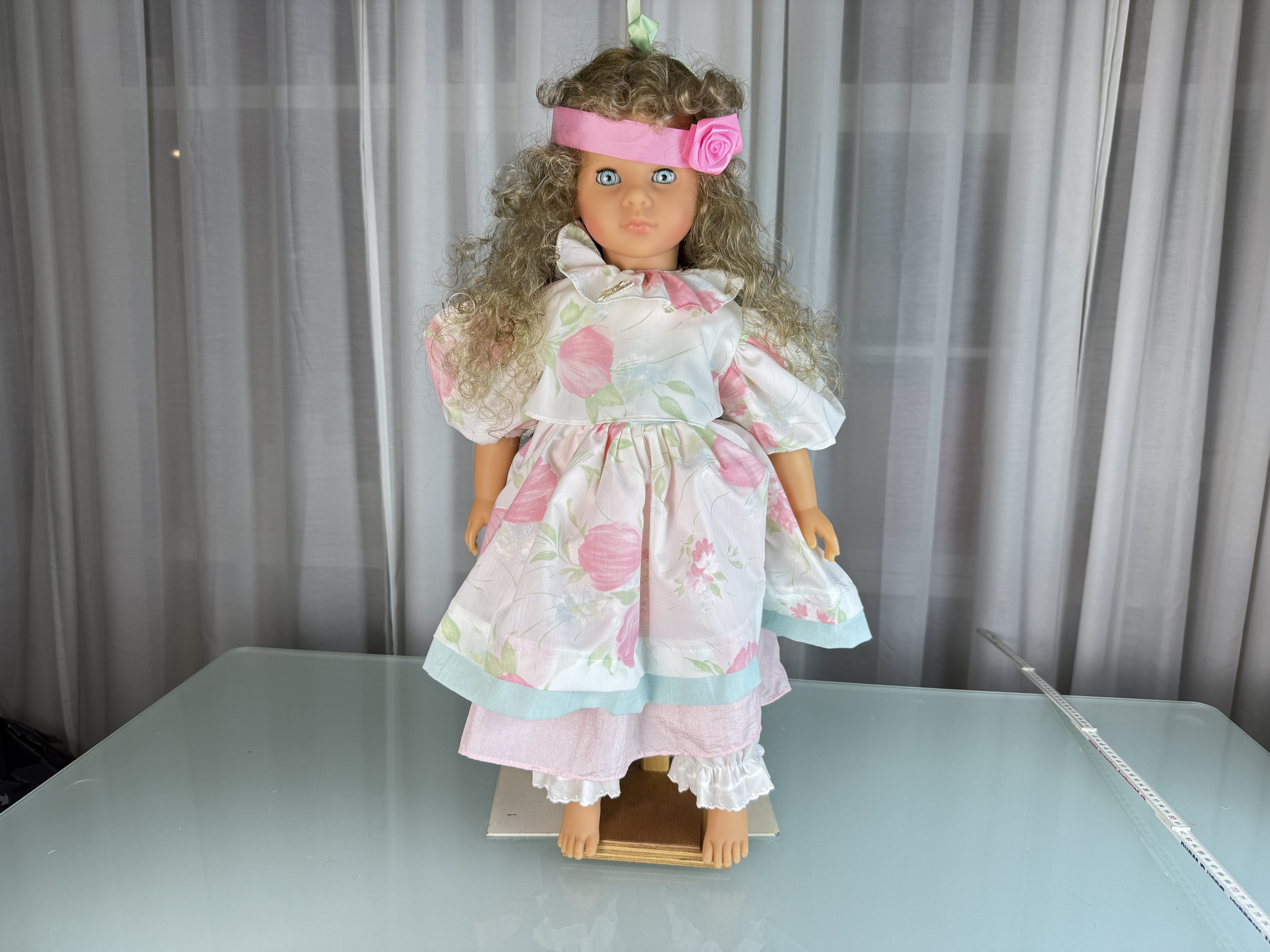 Künstlerpuppe Zapf Vinyl Puppe 60 cm Top Zustand  