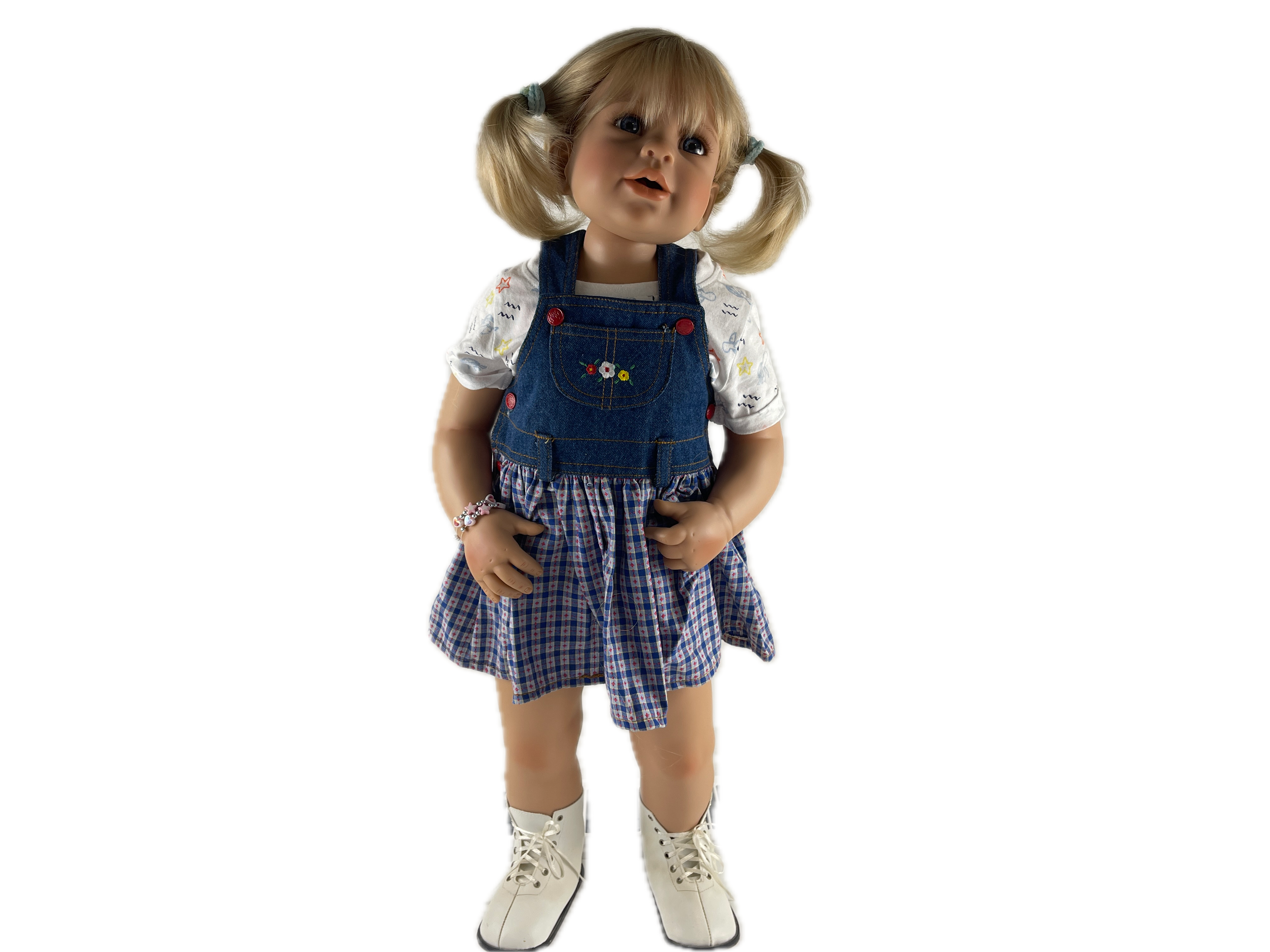 Monika Levenig Künstlerpuppe Vinyl Puppe 70 cm. Top Zustand   