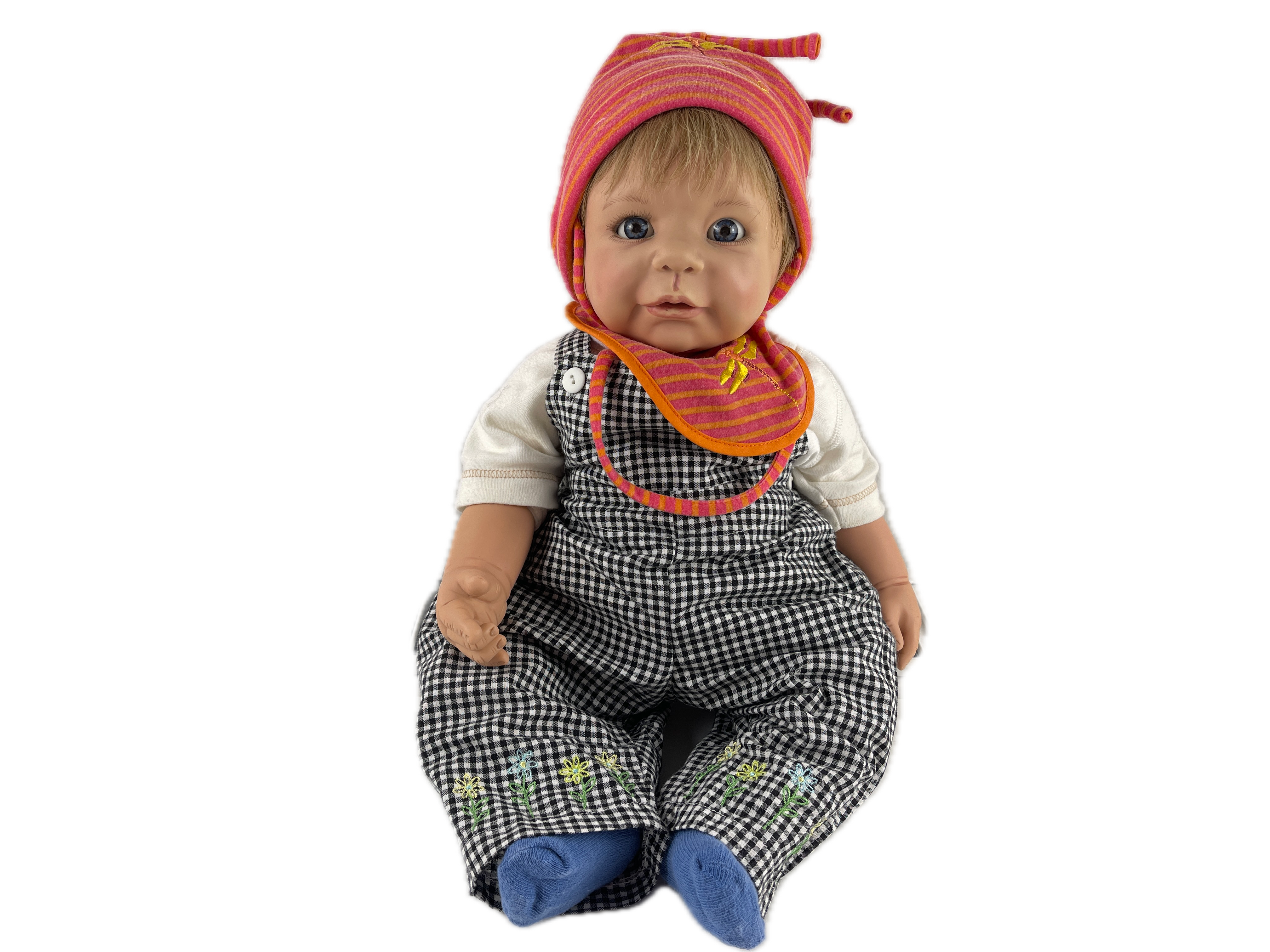 Monika Levenig Künstlerpuppe Vinyl Puppe 42 cm. Top Zustand   