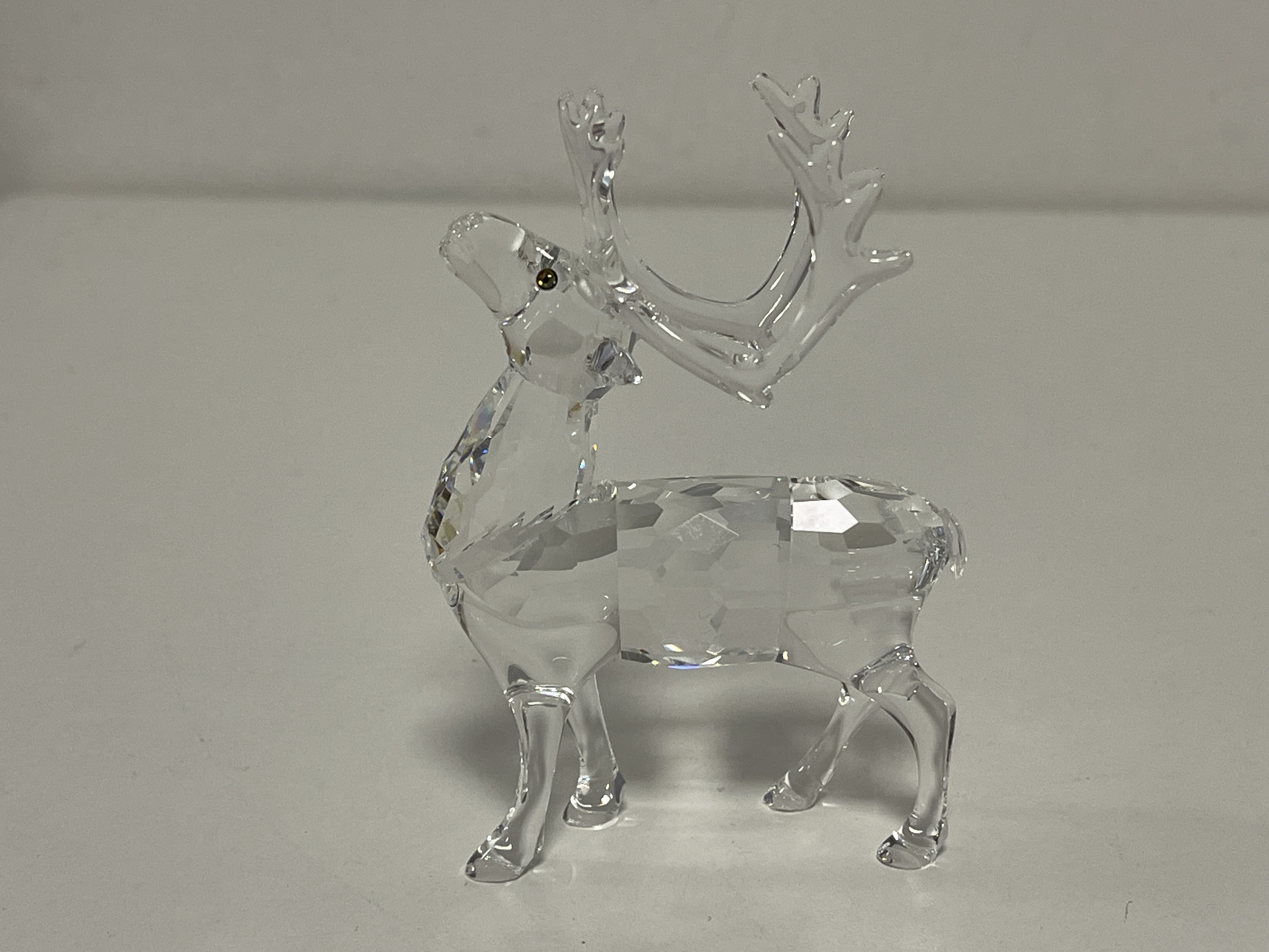 Swarovski Figur Kristall 214821 Rentier 8,5 cm. Top Zustand   