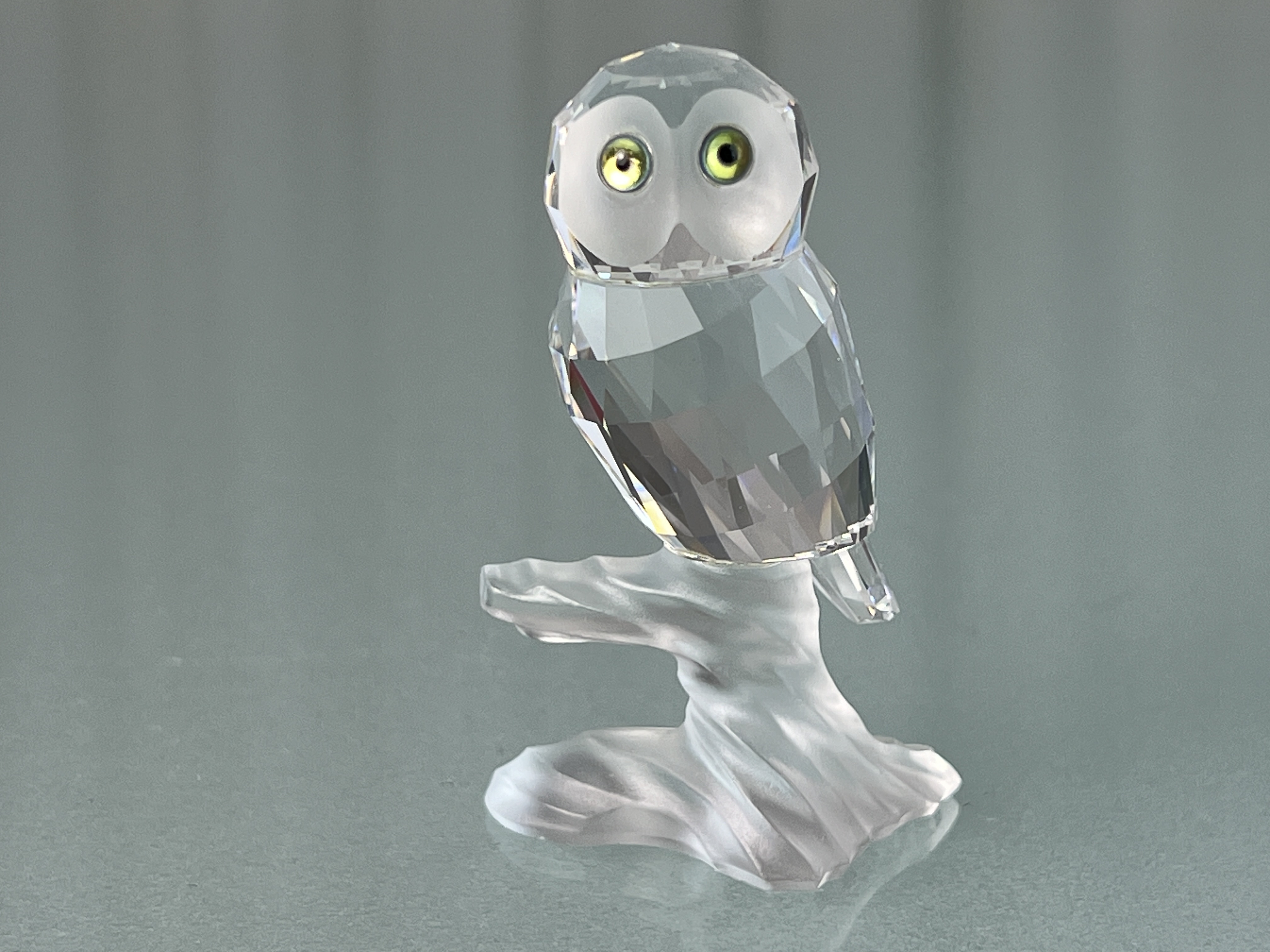 Swarovski Figur 119442 Eule auf Ast 5,7 cm. Top Zustand  