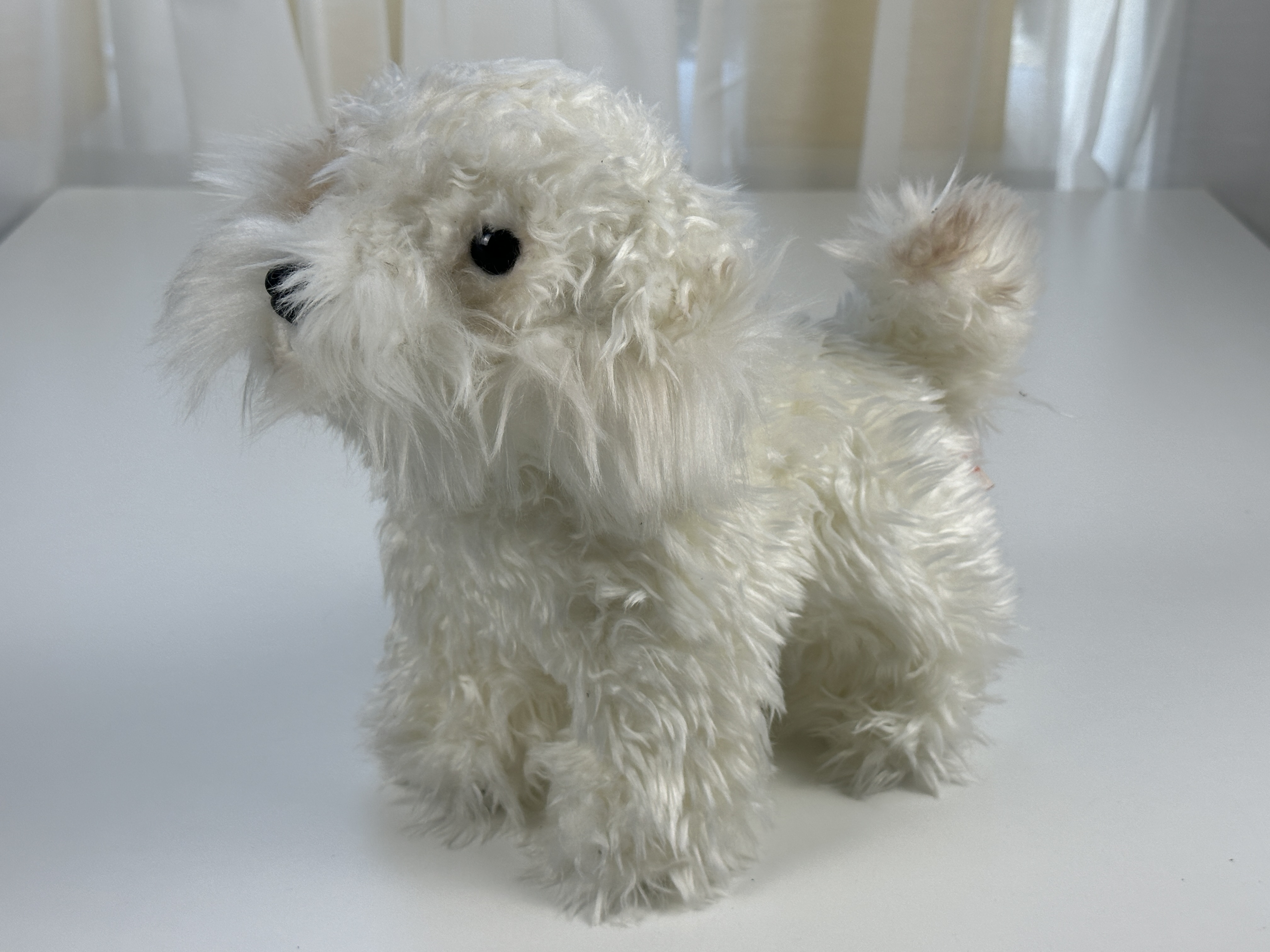 Hermann Sammler Stofftier Hund 22 x 23 cm. Zustand siehe Fotos