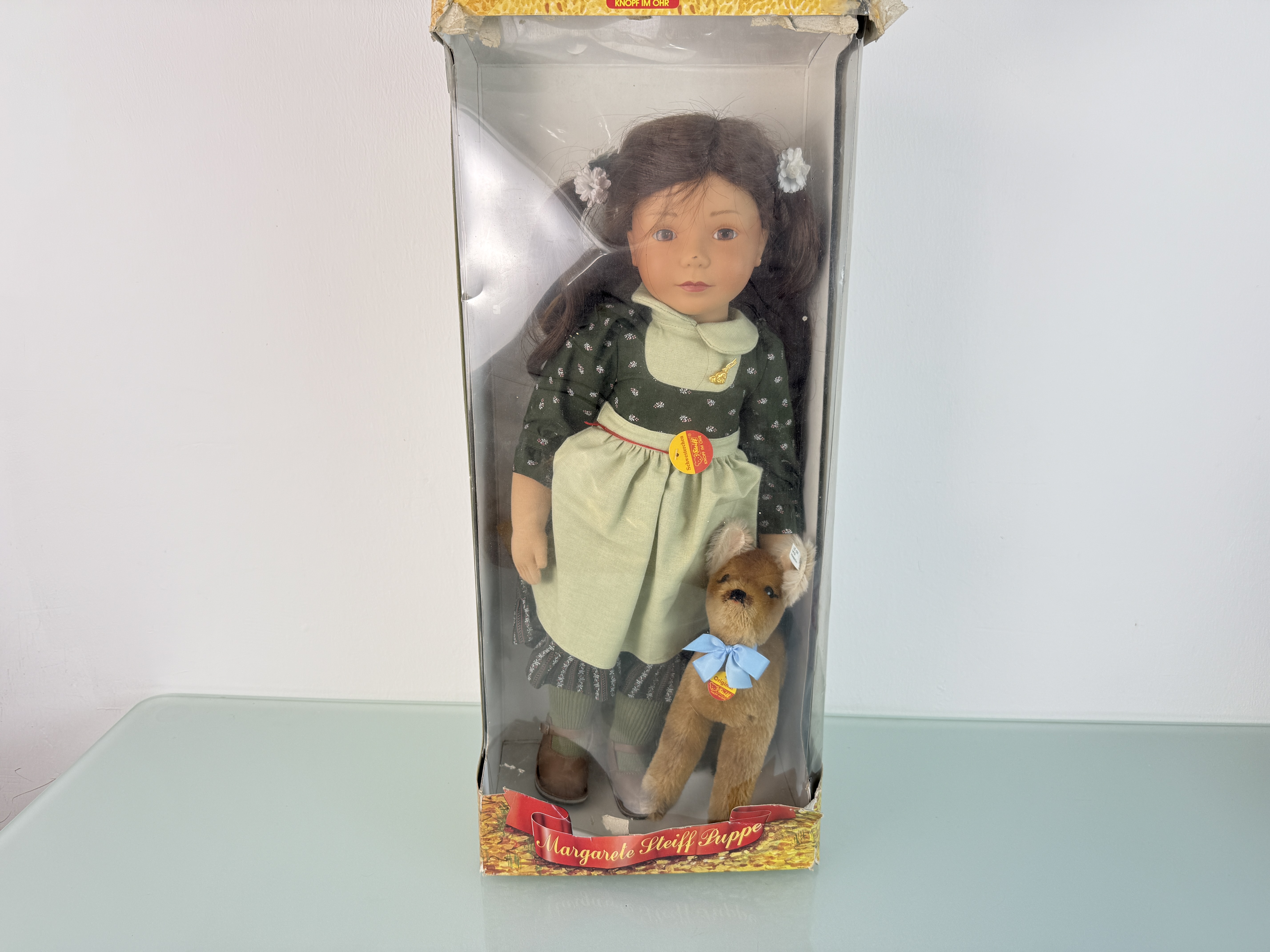 Steiff Puppe Schwesterchen mit Reh 50 cm. Top Zustand  