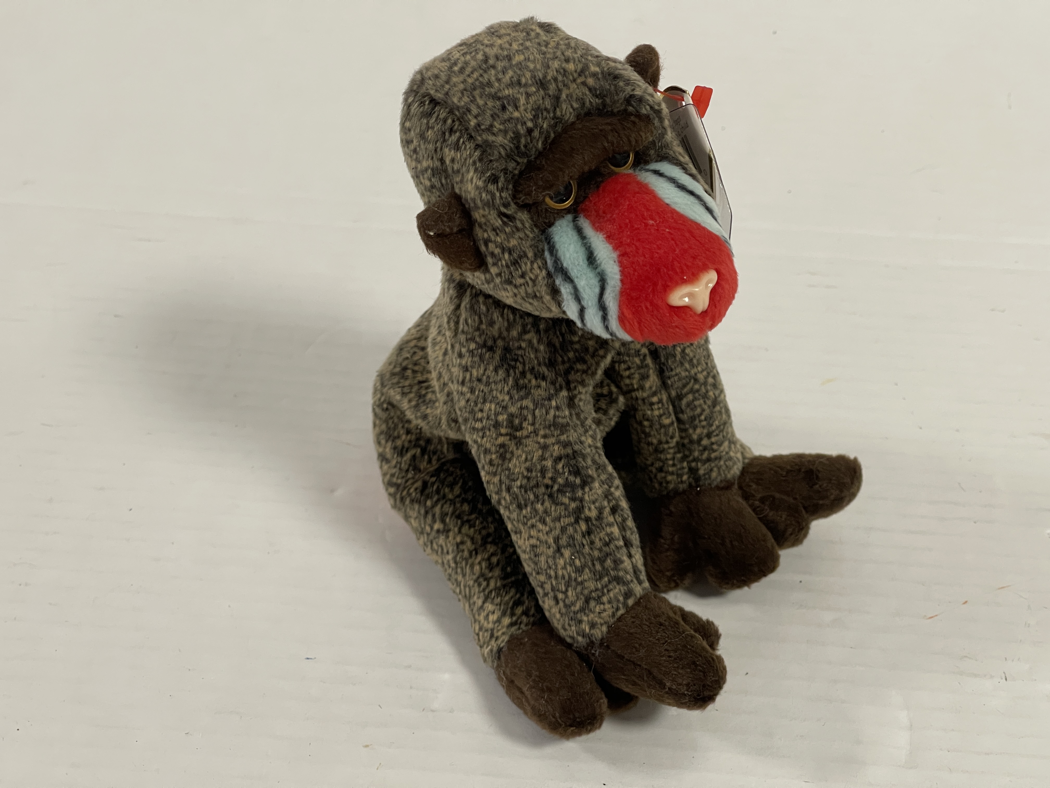 Sammler Stofftier Beanie Babies - Affe Pavian - 16 cm. Top Zustand