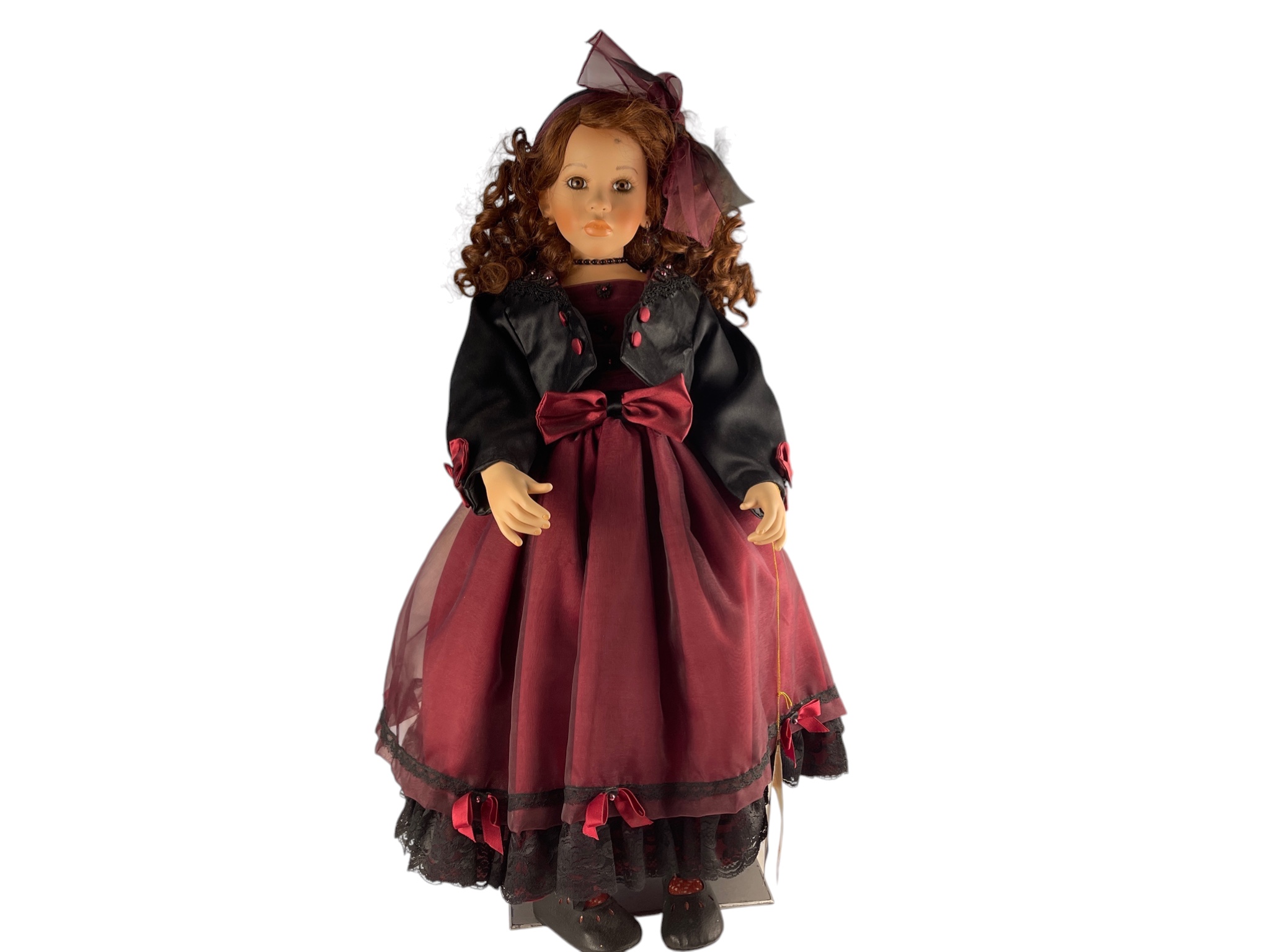 Künstlerpuppe Ruby Doll Porzellan Puppe 72 cm. Top Zustand    