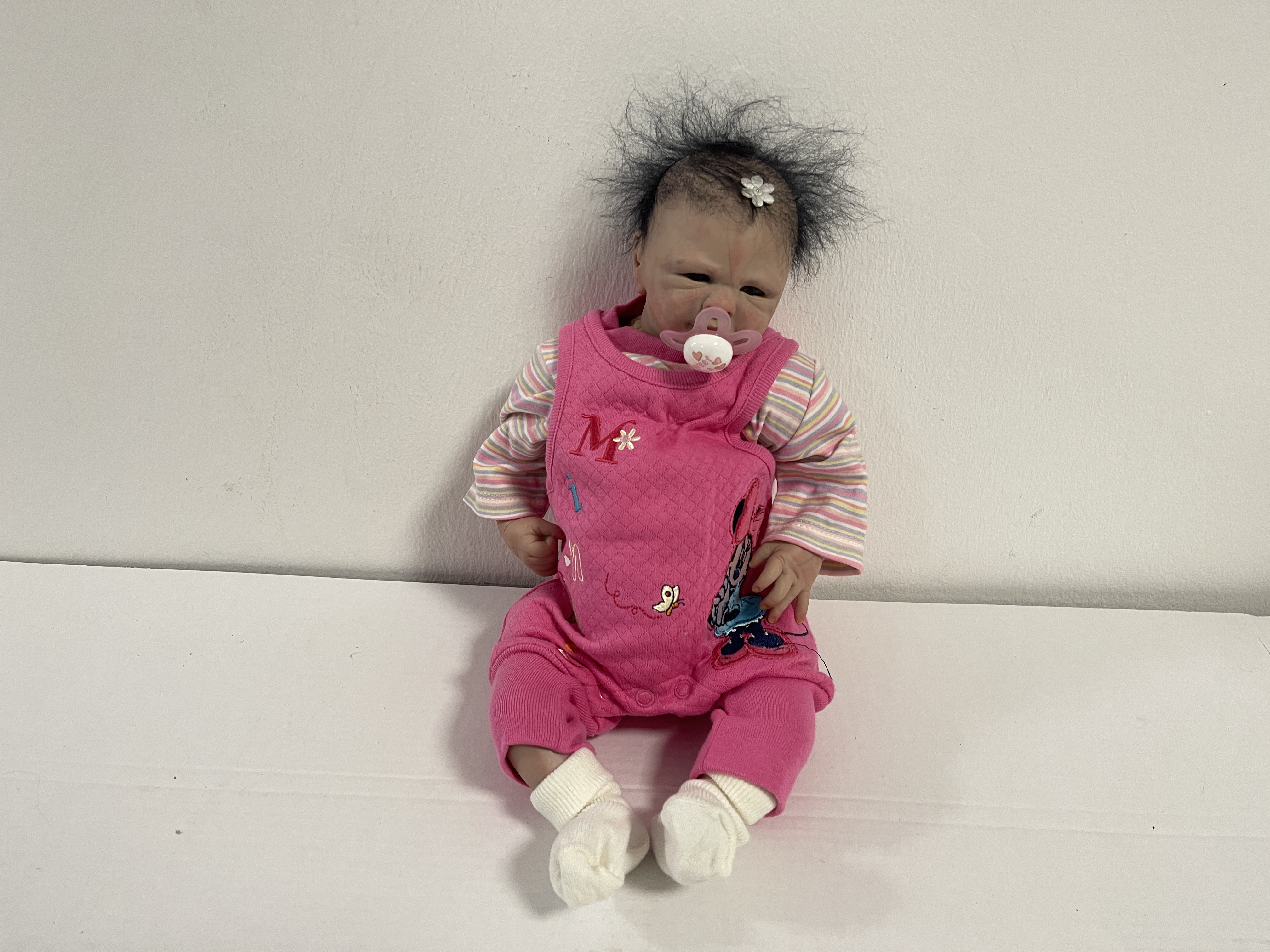 Künstlerpuppe Reborn Vinyl Puppe 43 cm. Zustand siehe Fotos