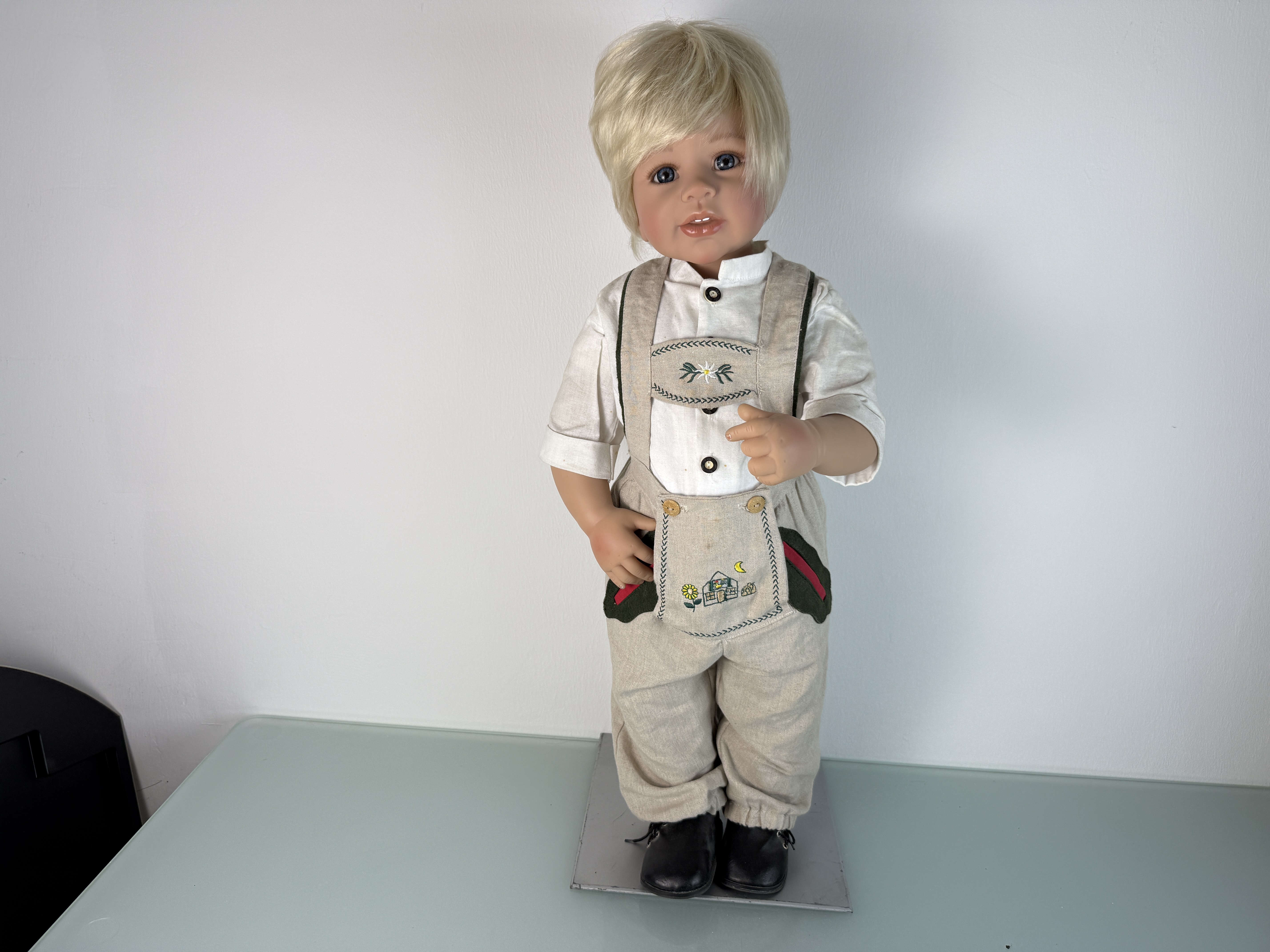 Künstlerpuppe Puppe Monika Levenig Vinyl Puppe 70 cm. Top Zustand 